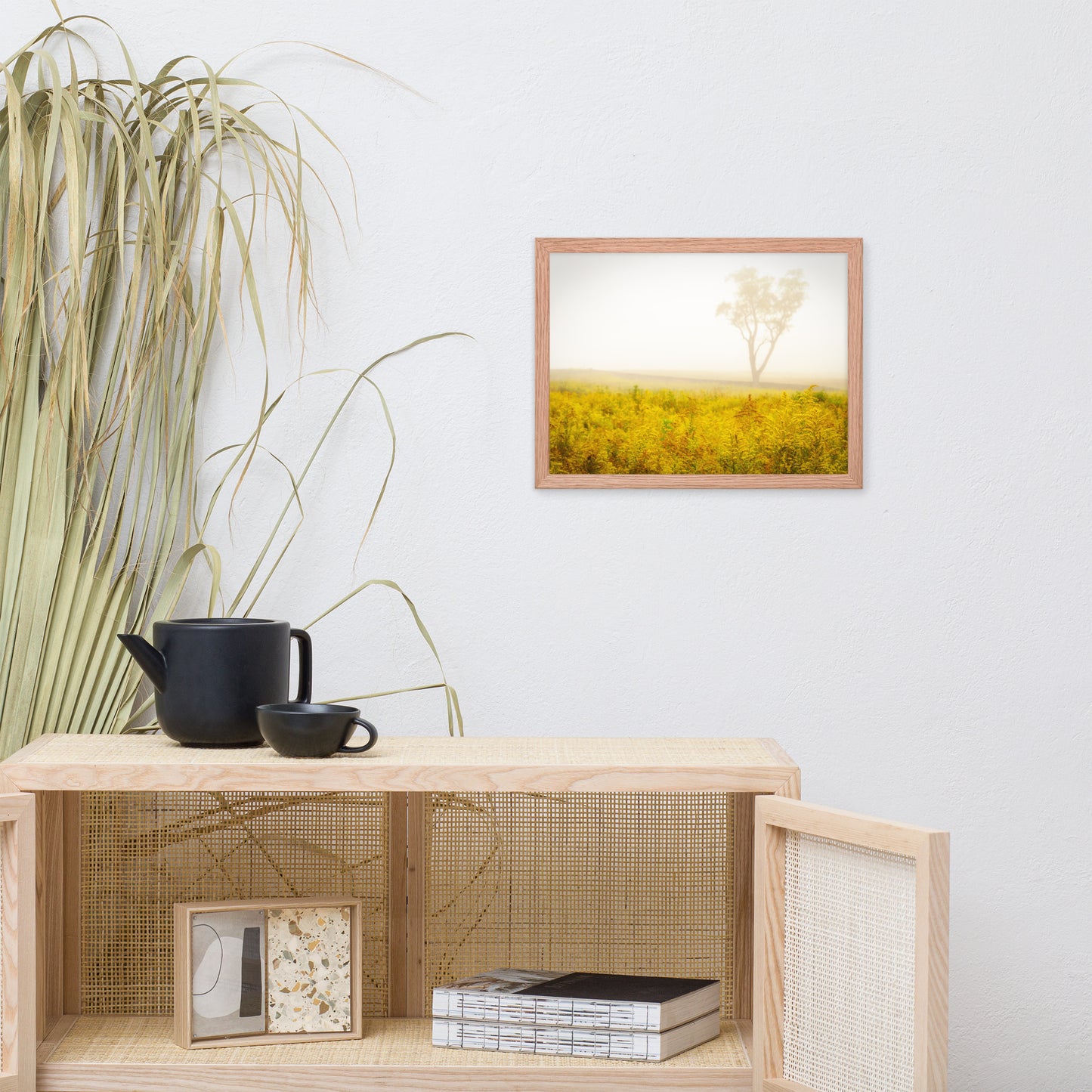 Dreams of Goldenrod and Fog Landscape Framed Photo Wall Art Prints