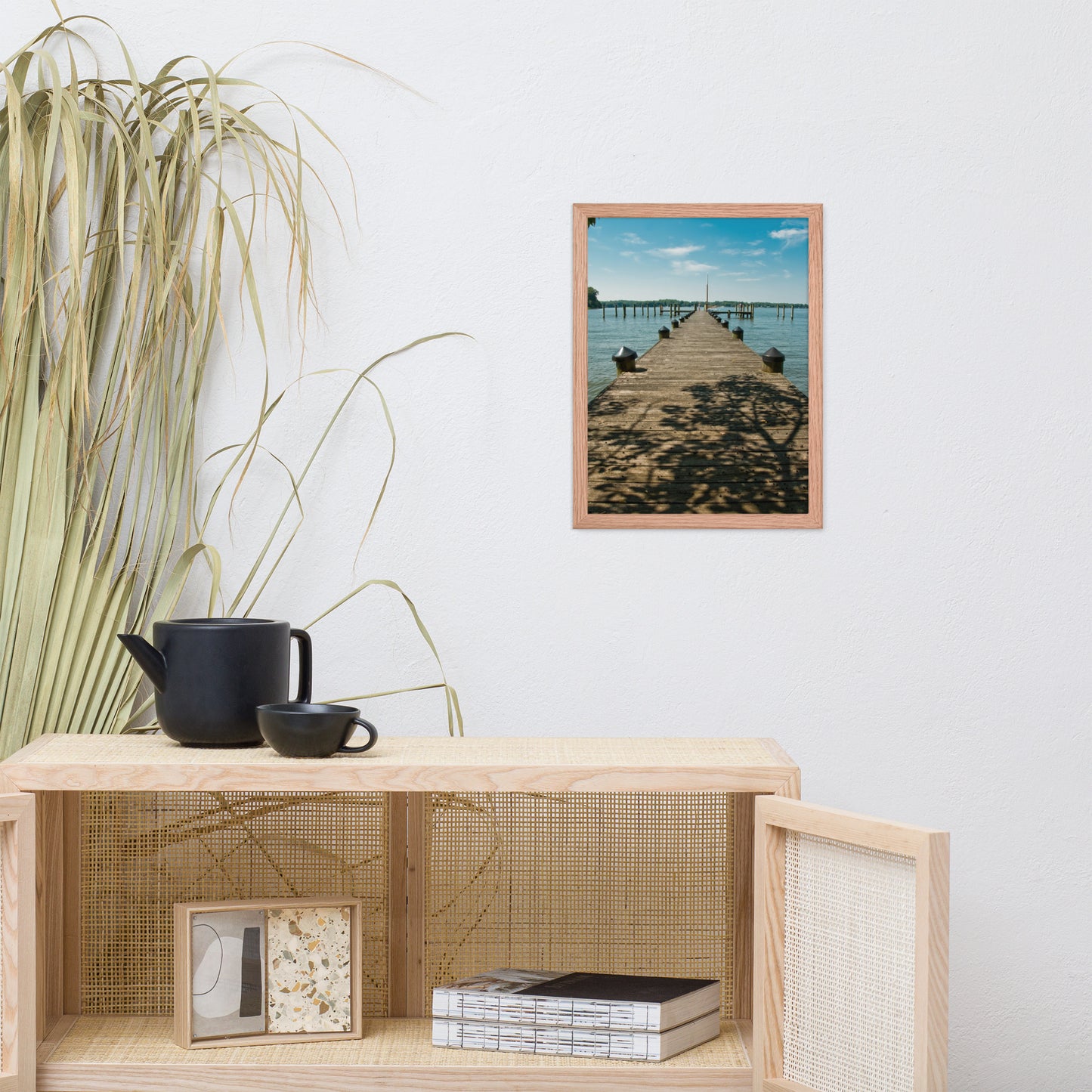 Endless Dock Coastal Landscape Framed Photo Wall Art Prints