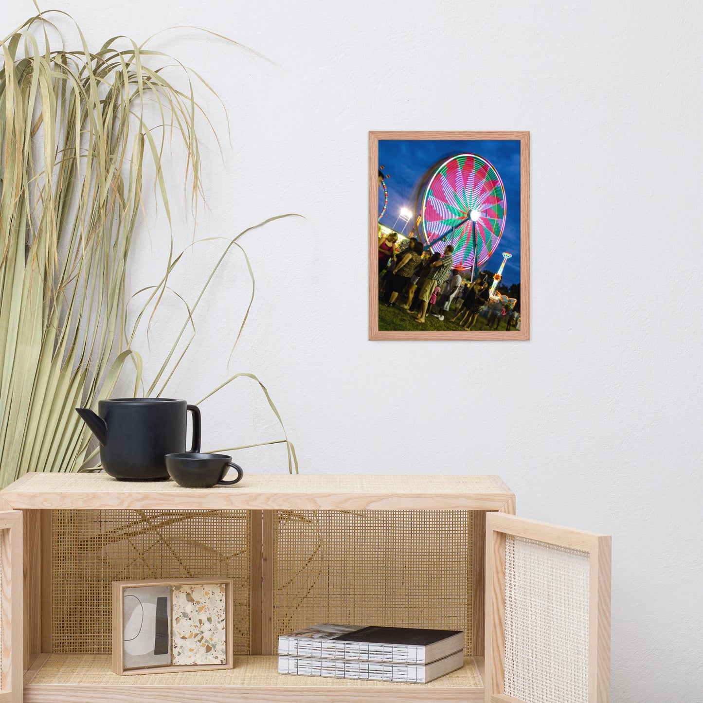 Ferris Wheel 1 Urban Landscape Photo Framed Wall Art Print