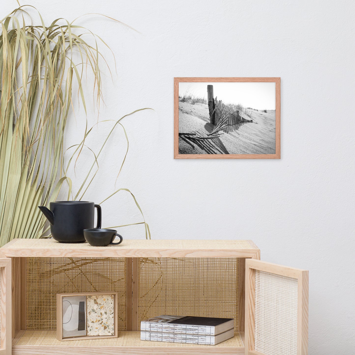 High Key Dunes Coastal Landscape Framed Photo Paper Wall Art Prints