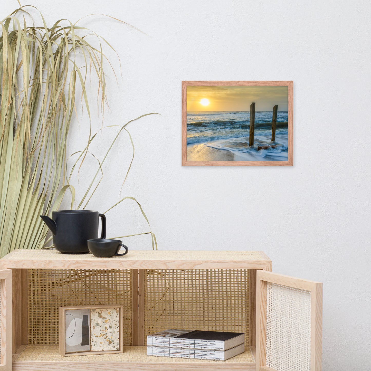 Kissed by the Sea Coastal Landscape Framed Photo Paper Wall Art Prints