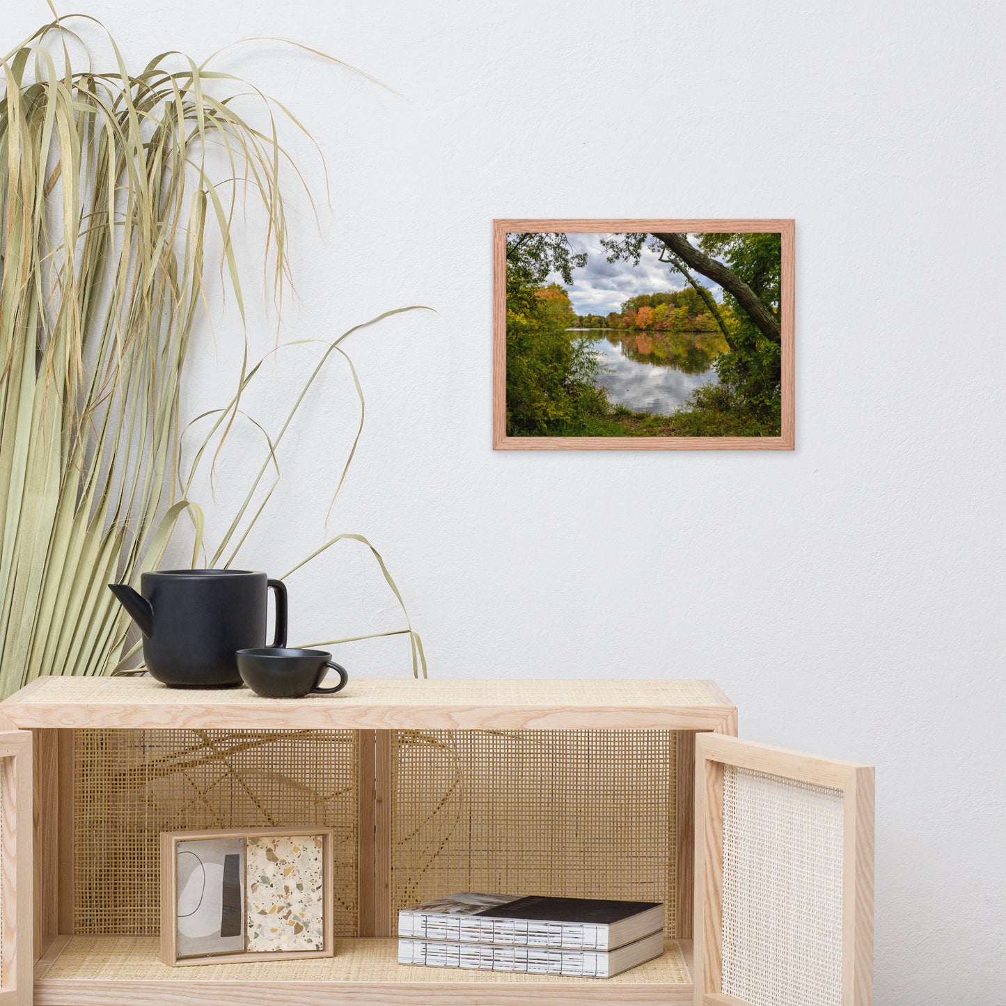 Lost In Autumn Color Landscape Framed Photo Paper Wall Art Prints