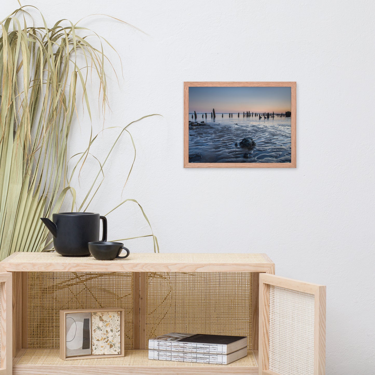 Low Tide At Battery Coastal Landscape Framed Photo Paper Wall Art Prints