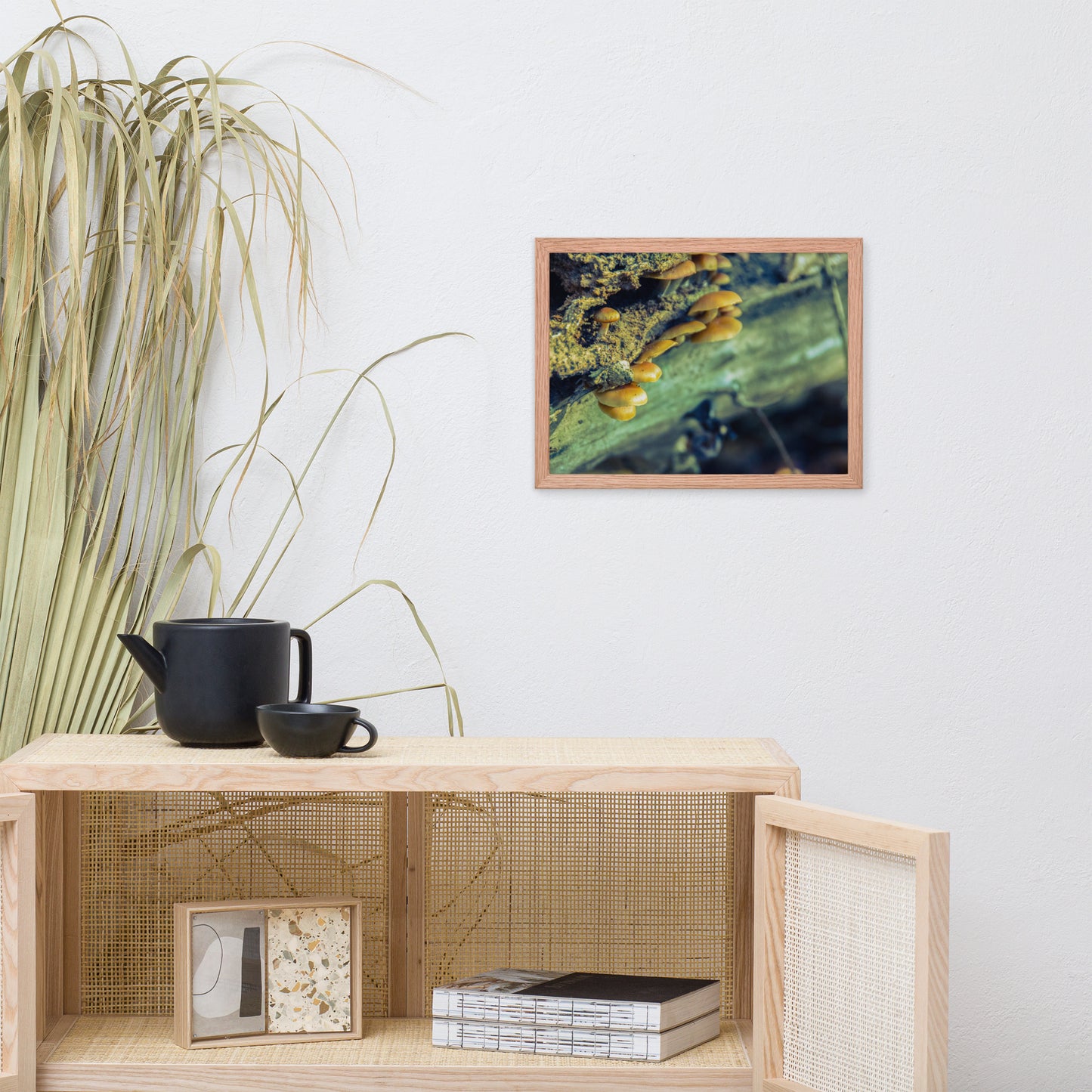 Small Botanical Wall Art: Aged Mushroom Botanical / Nature Photo Framed Wall Art Print - Artwork - Wall Decor - Home Decor