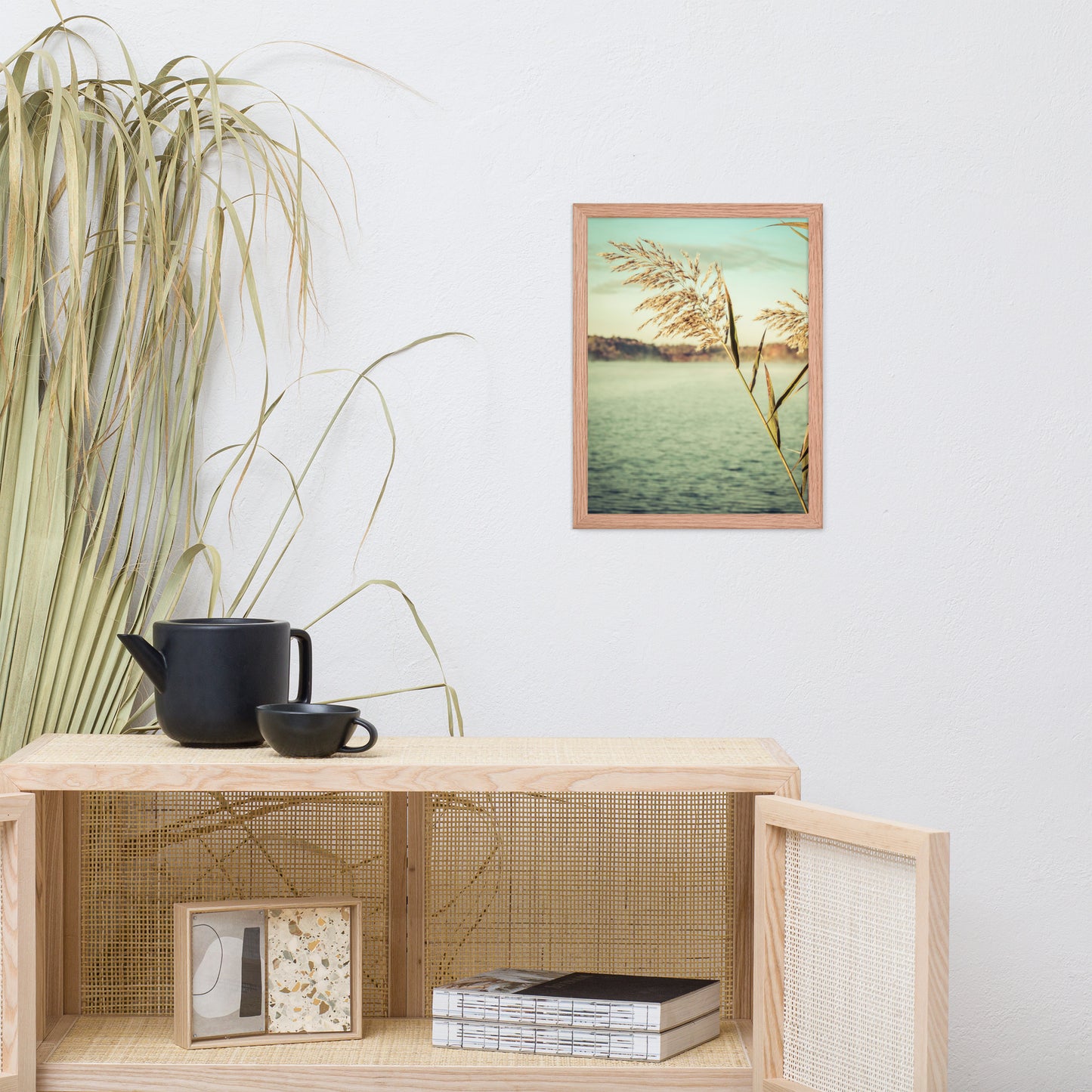 Golden Dreams Botanical Nature Photo Framed Wall Art Print