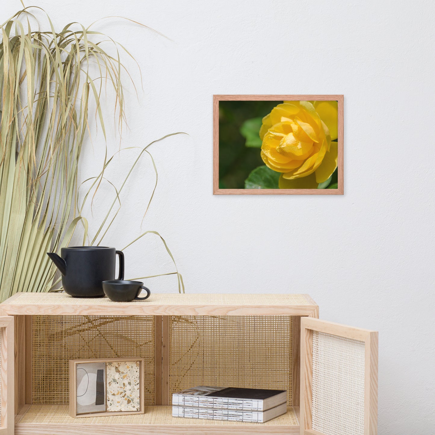 Friendship Rose Floral Nature Photo Framed Wall Art Print