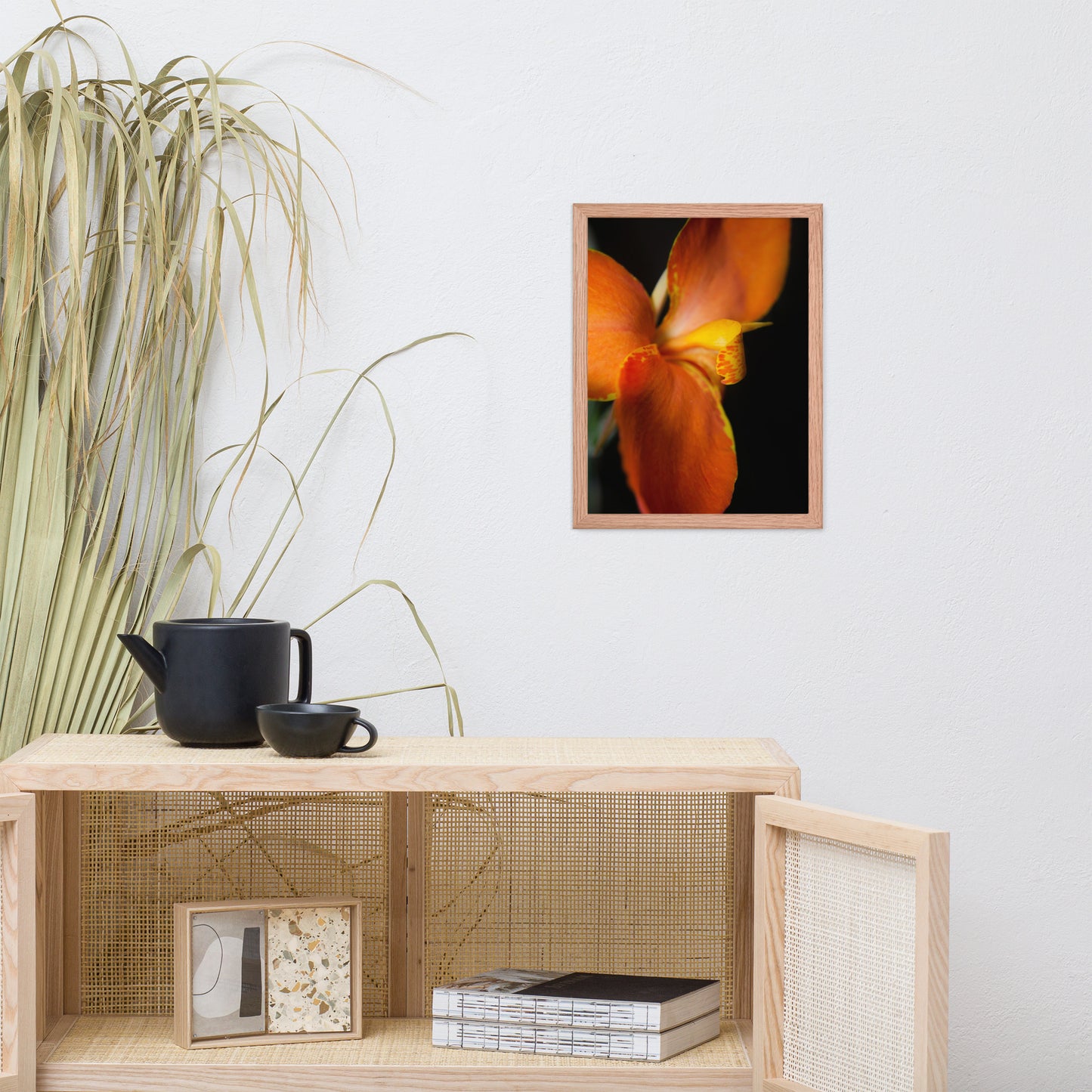 Orange Canna at Longwood Gardens Floral Nature Photo Framed Wall Art Print