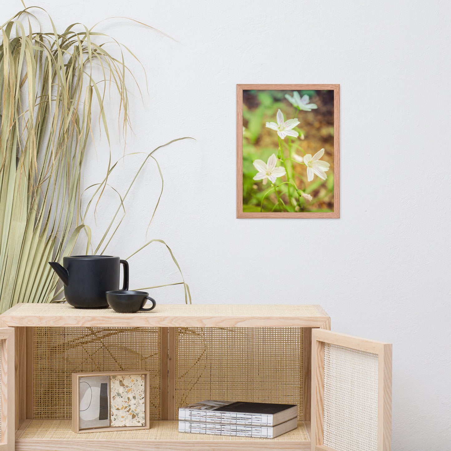 Tranquil Carolina Spring Beauty Floral Nature Photo Framed Wall Art Print