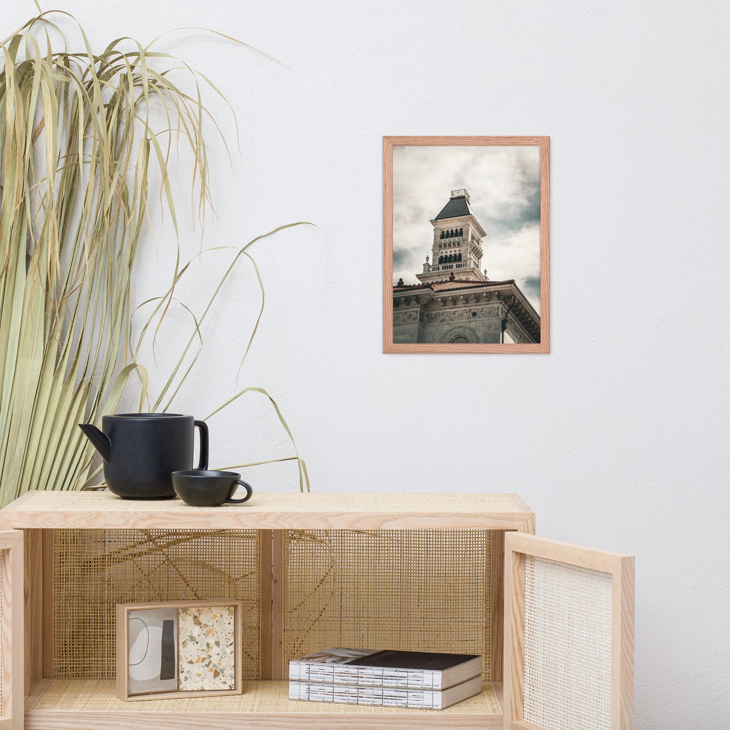 Bell Tower on Tomochichi Federal Building Savannah Ga Framed Wall Art Print