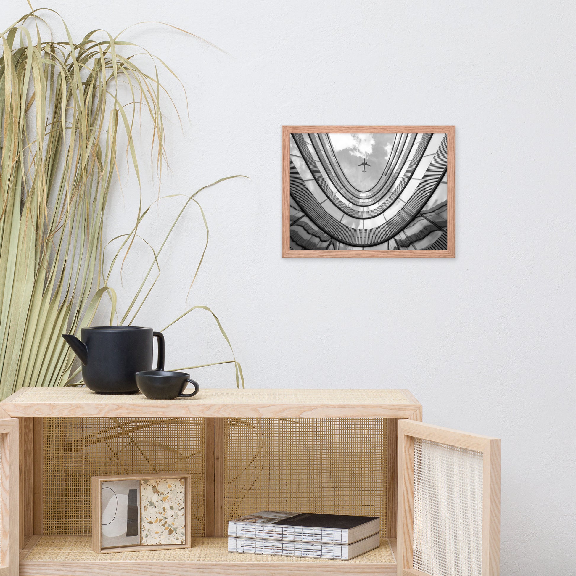 Urban Intersections in the Sky Architectural Photograph Framed Wall Art Print