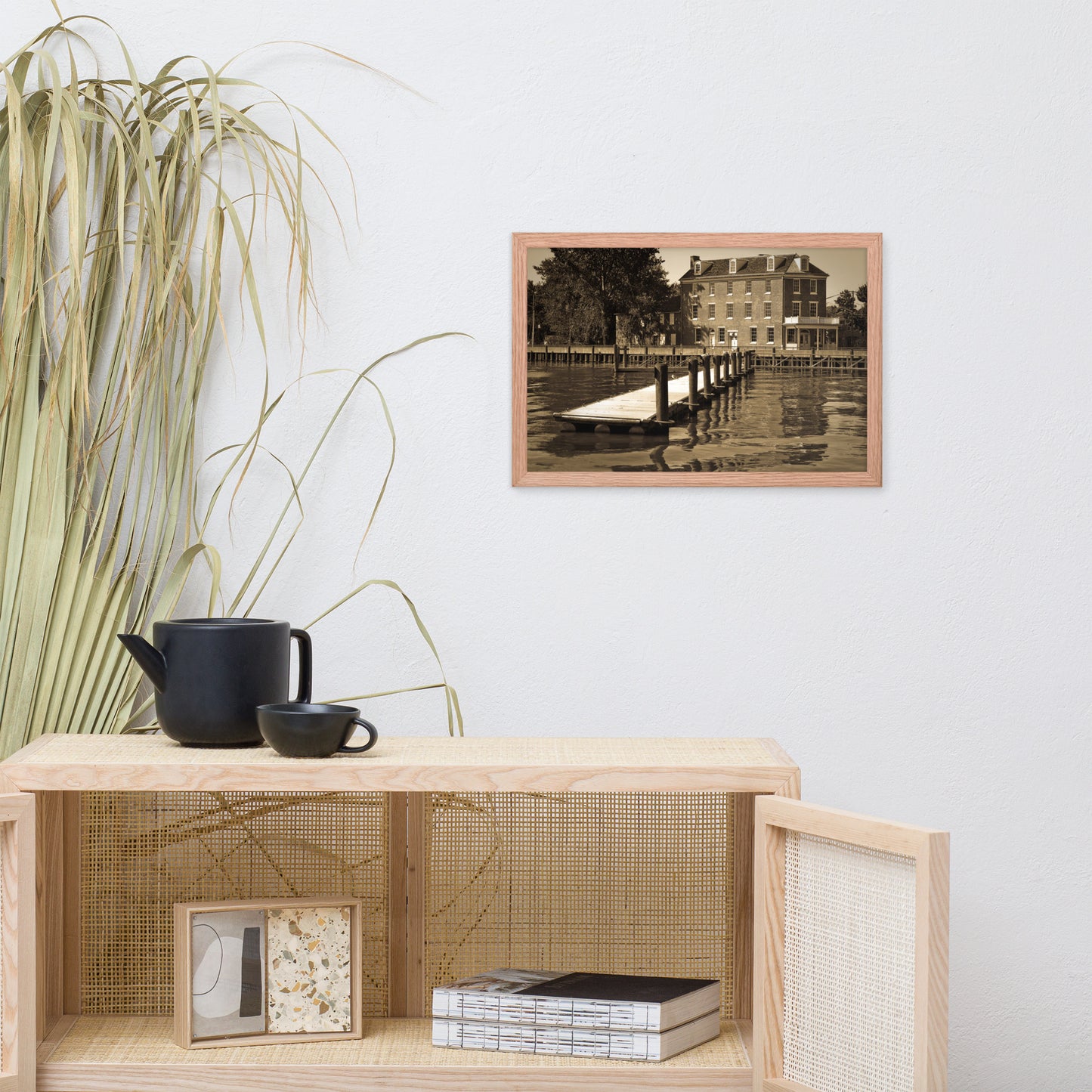 Delaware City Dock Coastal Landscape Framed Photo Wall Art Prints