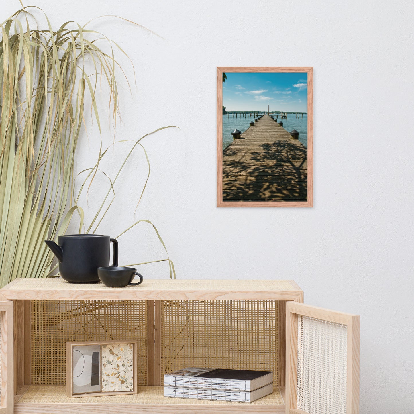 Endless Dock Coastal Landscape Framed Photo Wall Art Prints