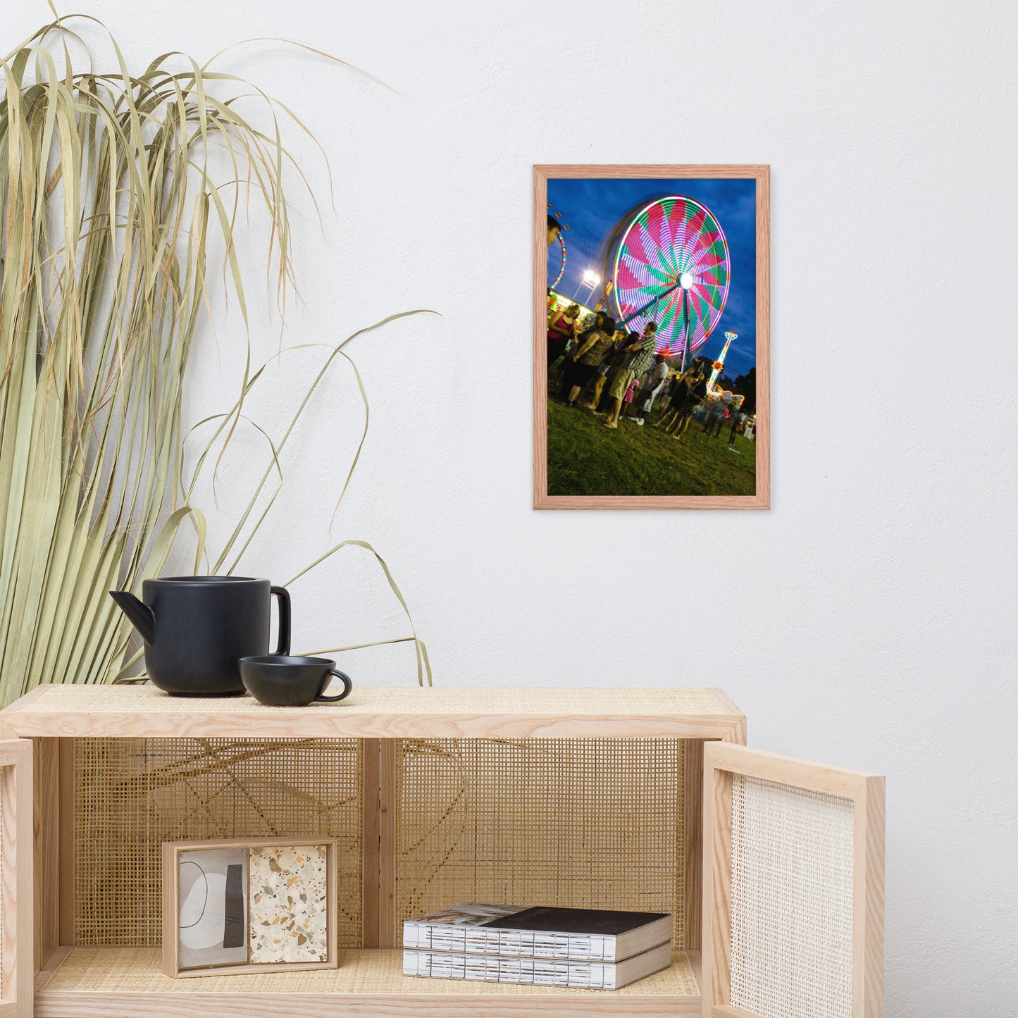 Ferris Wheel 1 Urban Landscape Photo Framed Wall Art Print