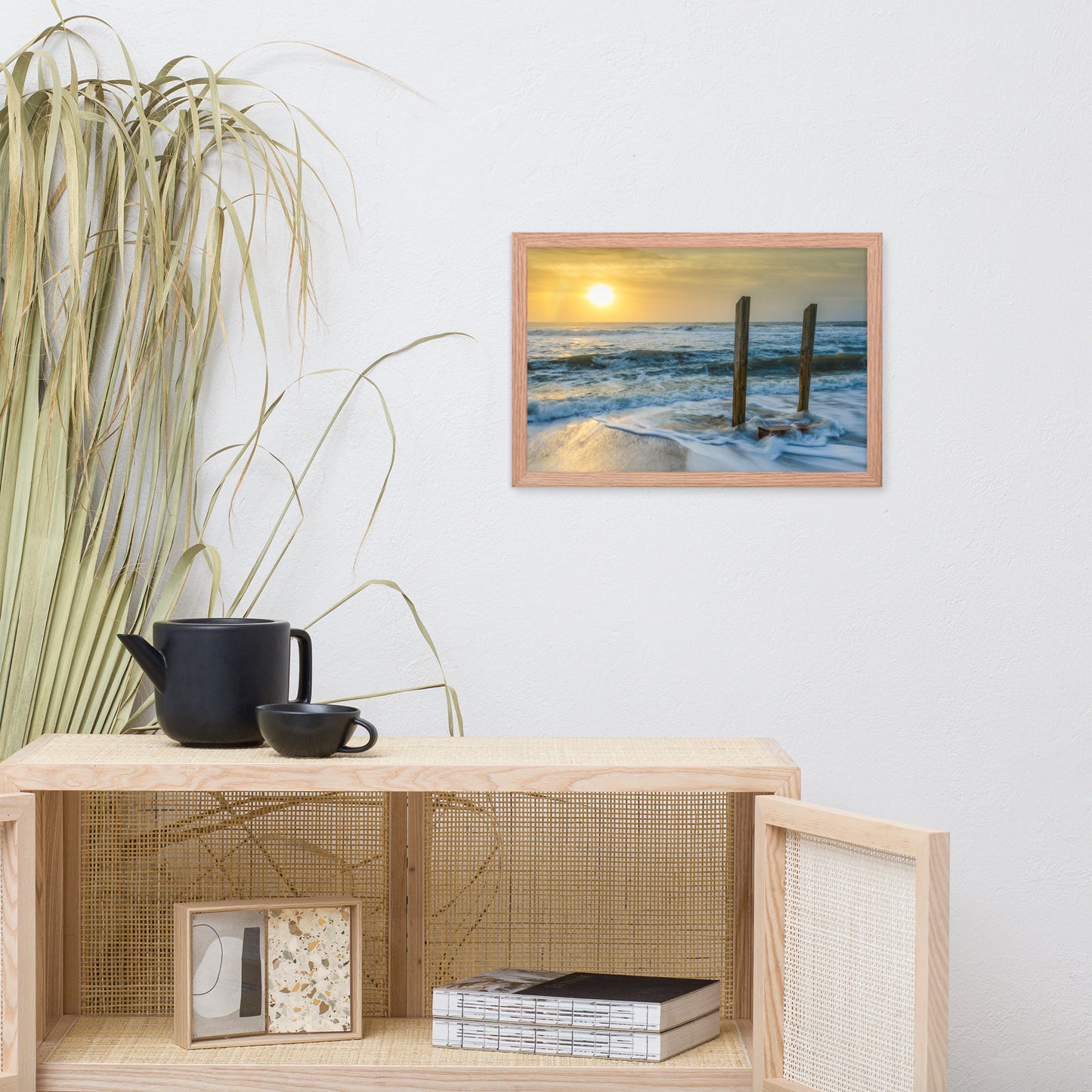 Kissed by the Sea Coastal Landscape Framed Photo Paper Wall Art Prints