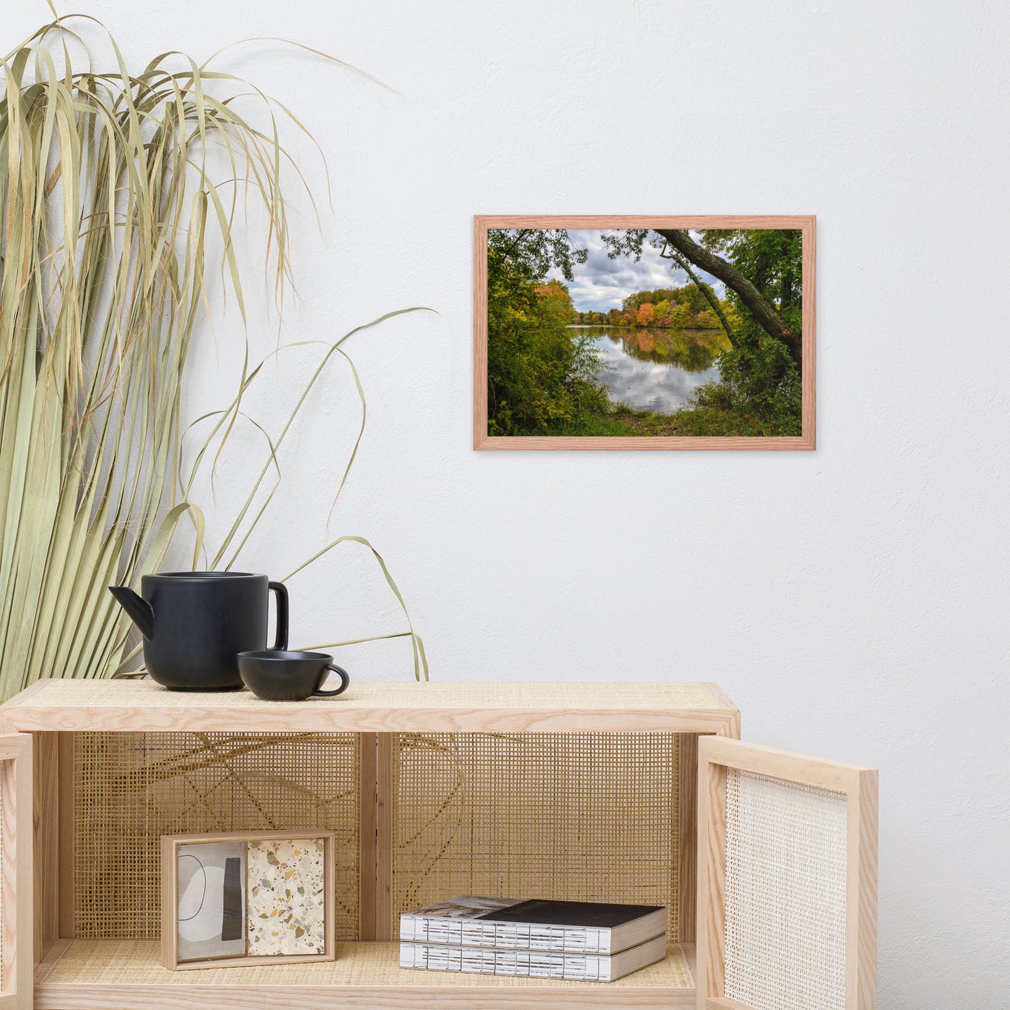 Lost In Autumn Color Landscape Framed Photo Paper Wall Art Prints