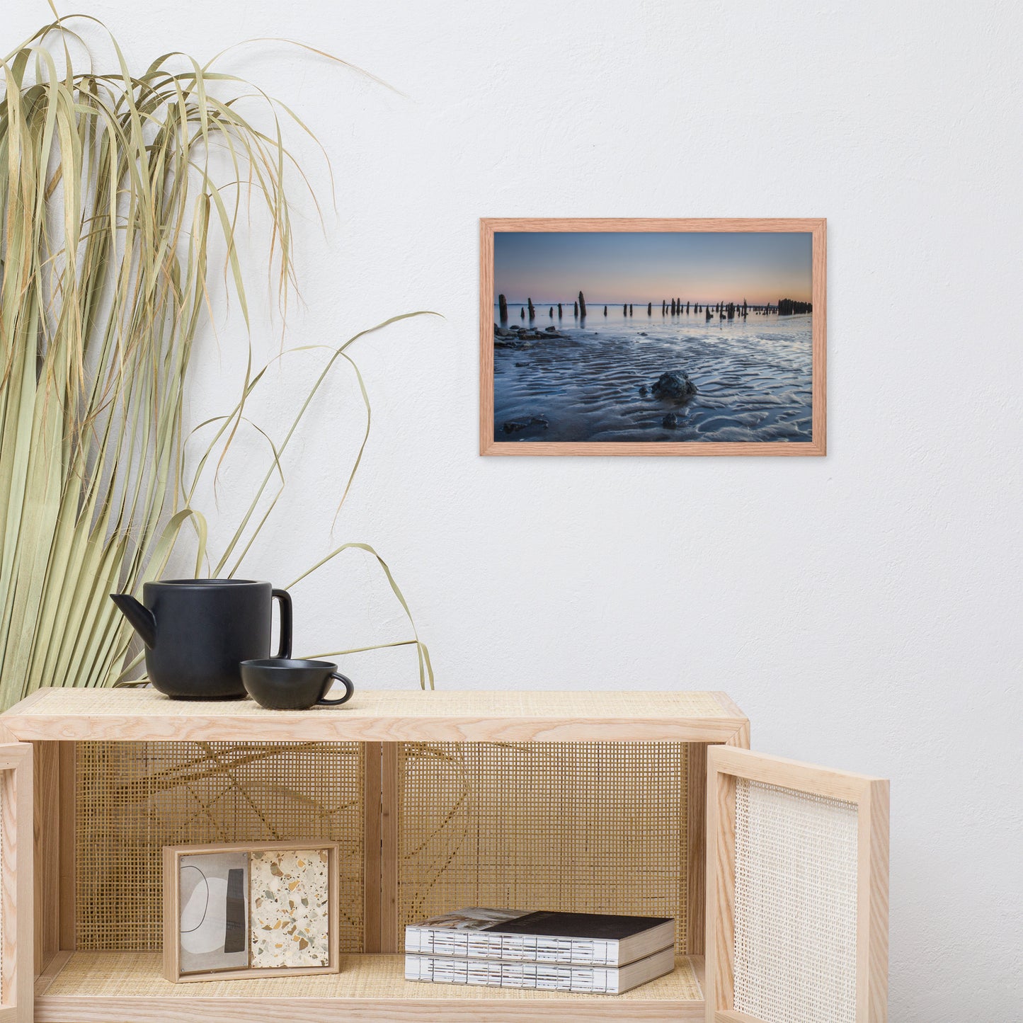 Low Tide At Battery Coastal Landscape Framed Photo Paper Wall Art Prints