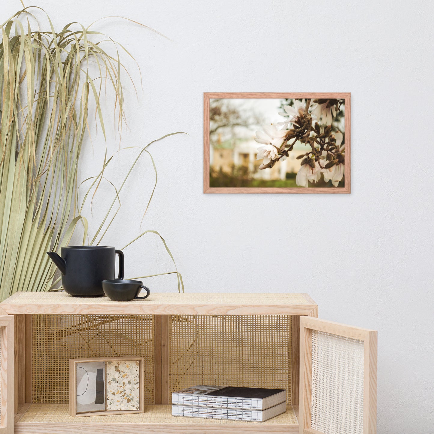 Bellevue Mansion Floral Nature Photo Framed Wall Art Print