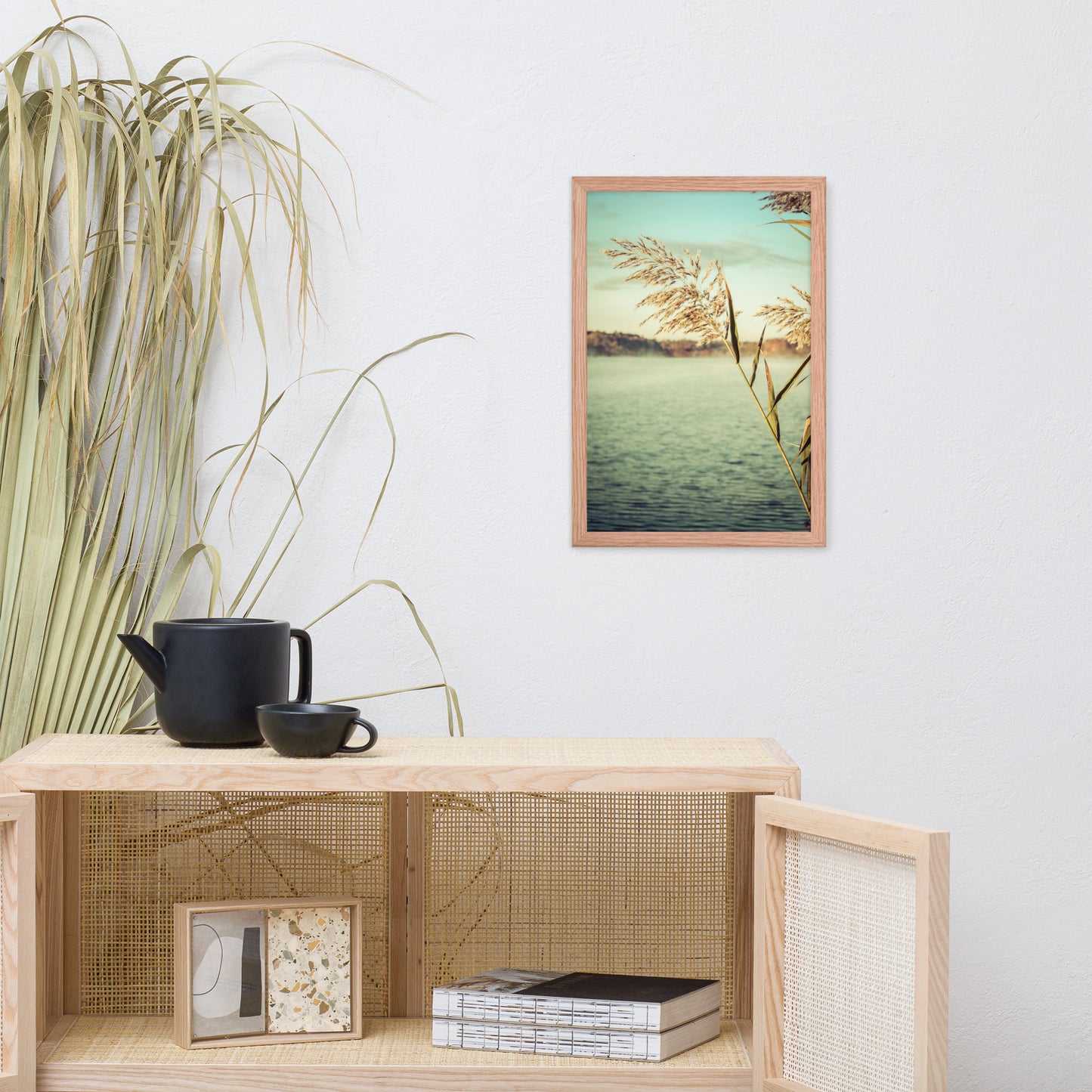 Golden Dreams Botanical Nature Photo Framed Wall Art Print