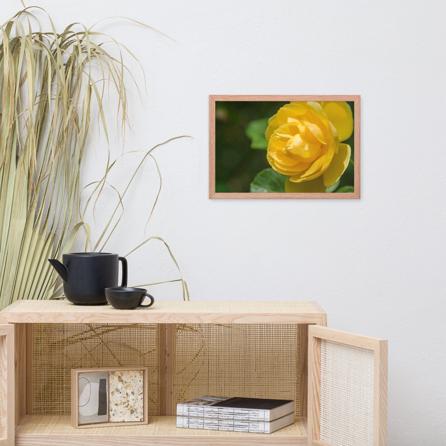 Friendship Rose Floral Nature Photo Framed Wall Art Print