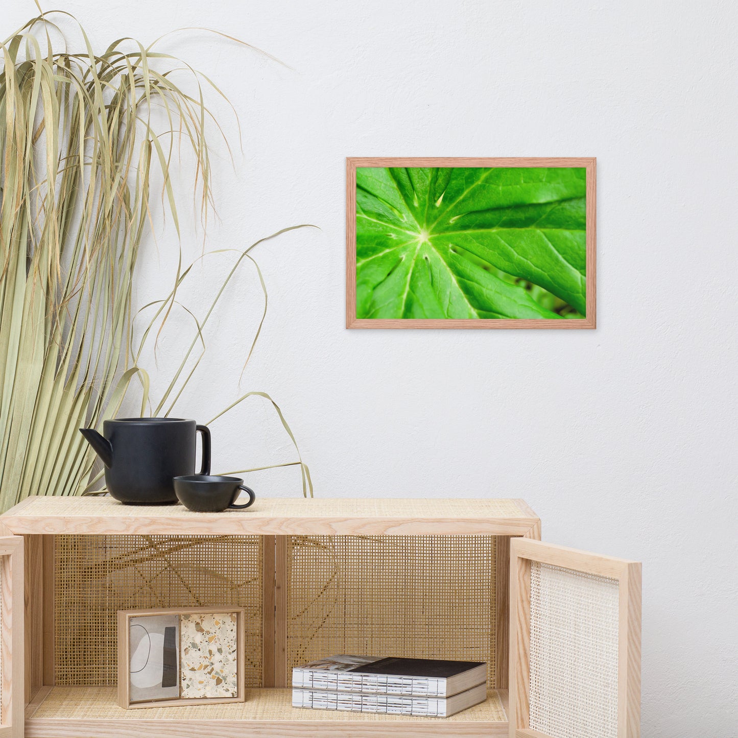 Peaceful Greenery Botanical Nature Photo Framed Wall Art Print