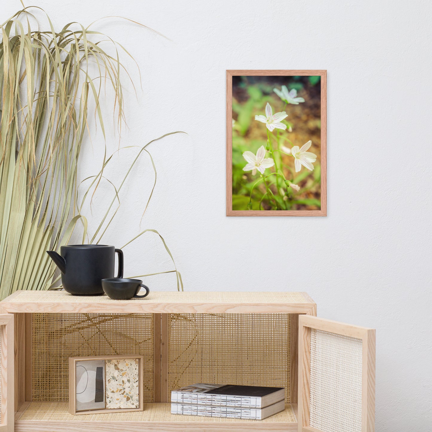 Tranquil Carolina Spring Beauty Floral Nature Photo Framed Wall Art Print