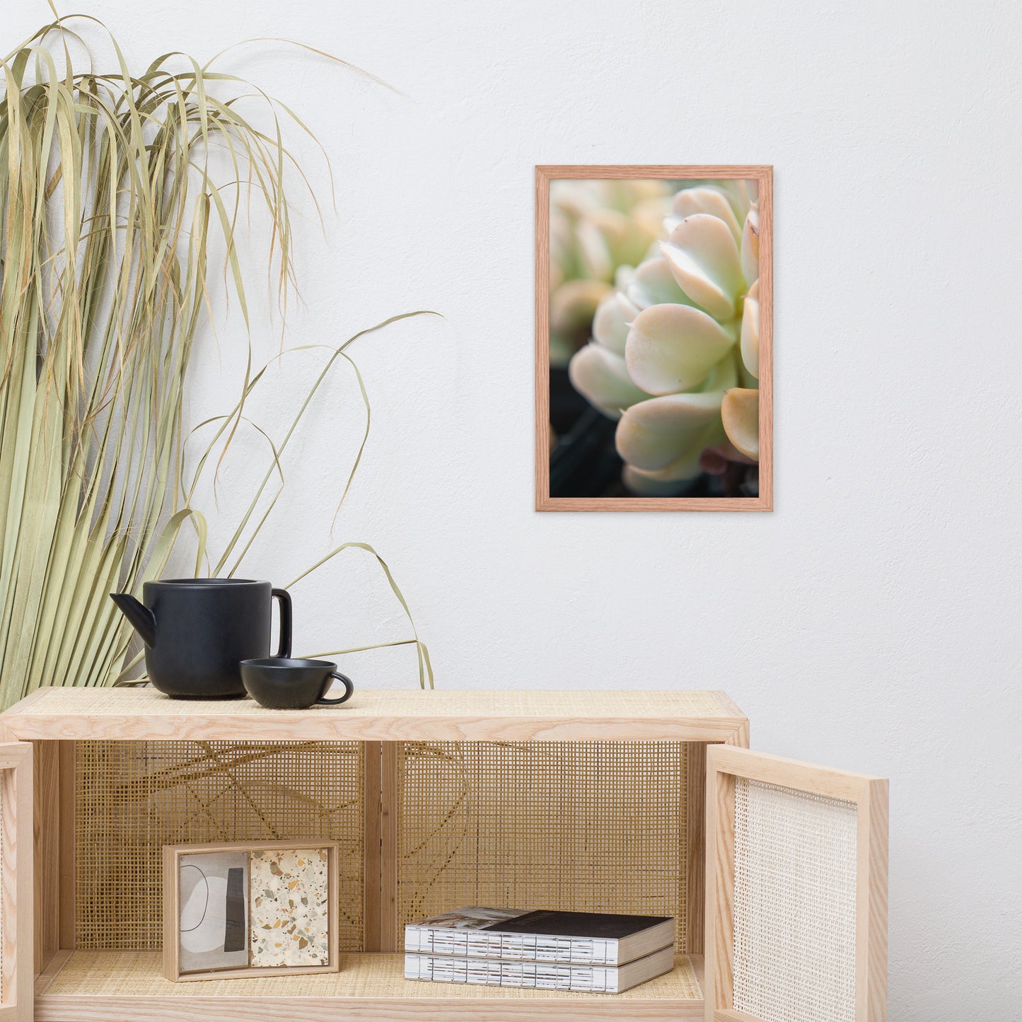 Succulent 4 Botanical Nature Photo Framed Wall Art Print