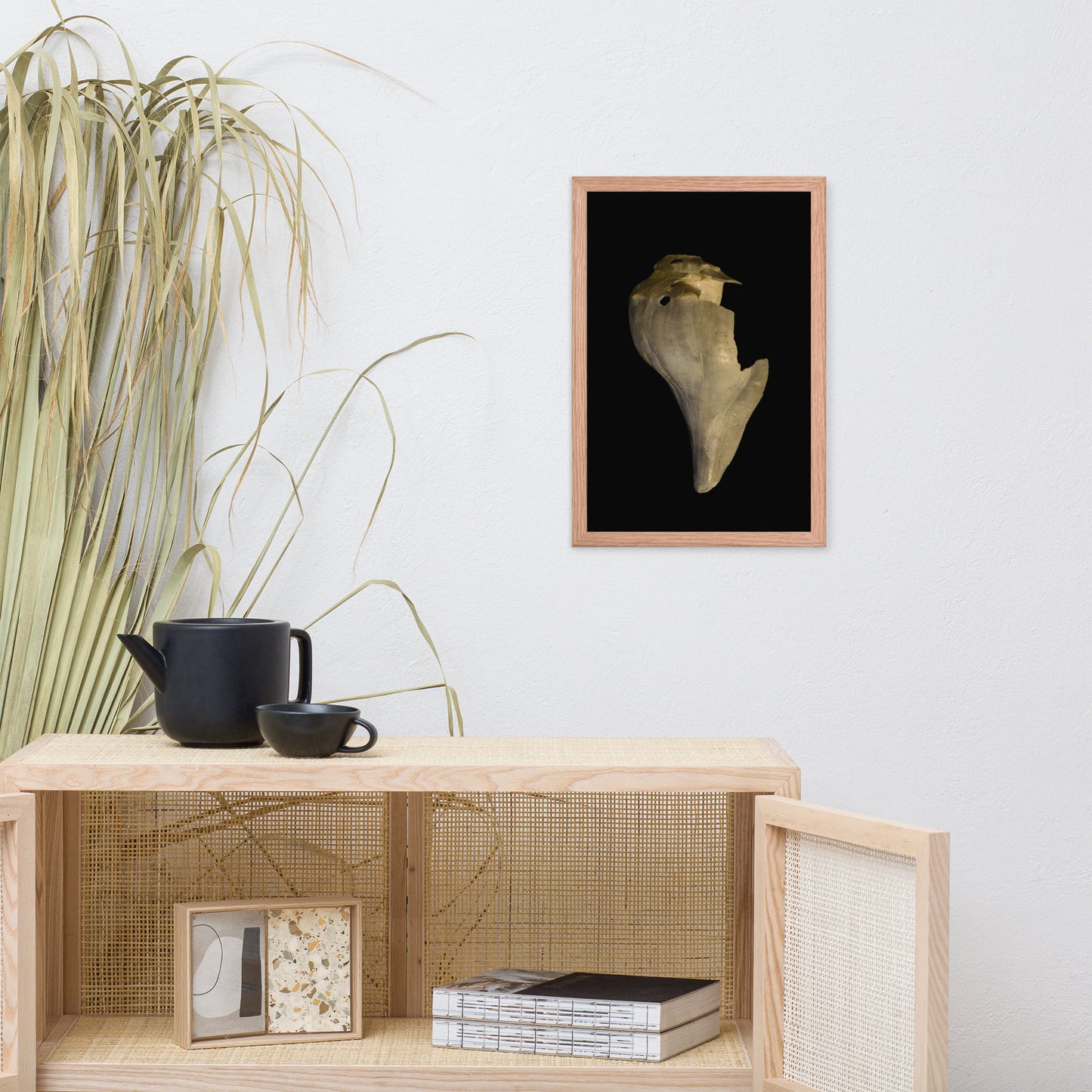 State of Erosion Image 7 Whelk Shell Coastal Nature Photo Framed Wall Art Print
