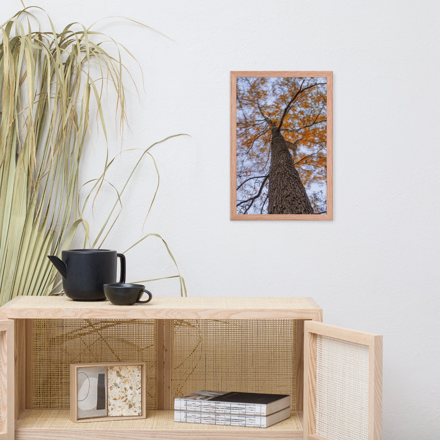 Wind in the Trees Botanical Nature Photo Framed Wall Art Print