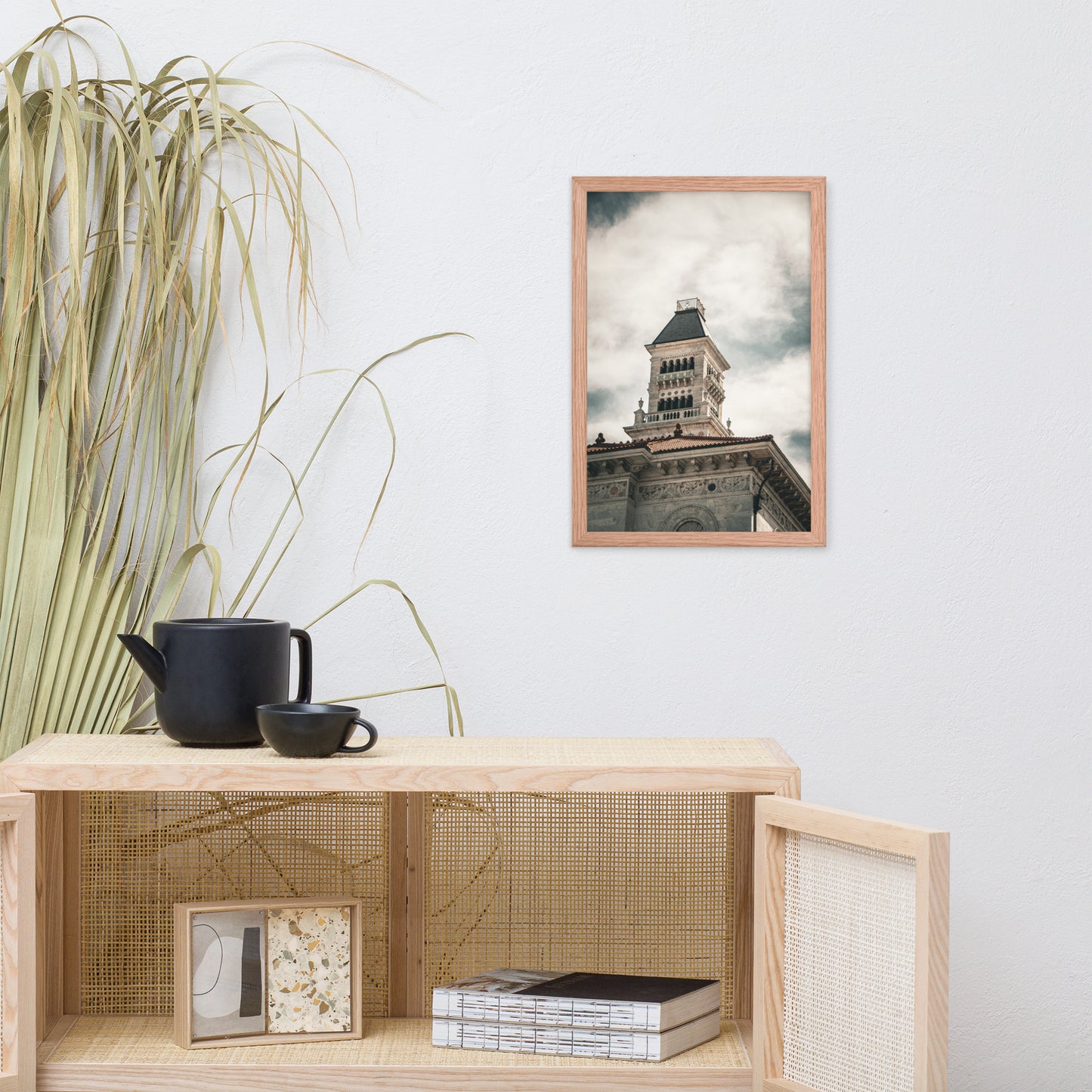 Bell Tower on Tomochichi Federal Building Savannah Ga Framed Wall Art Print
