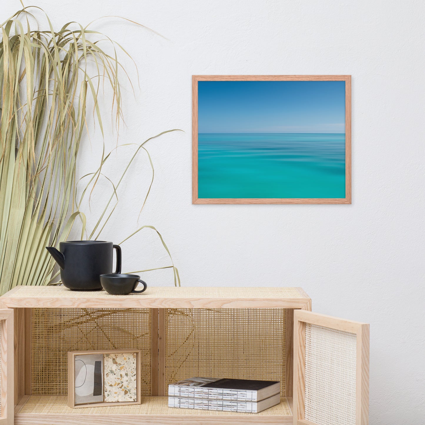 Colors of the Tropical Sea Abstract Coastal Landscape Photo Framed Wall Art Print