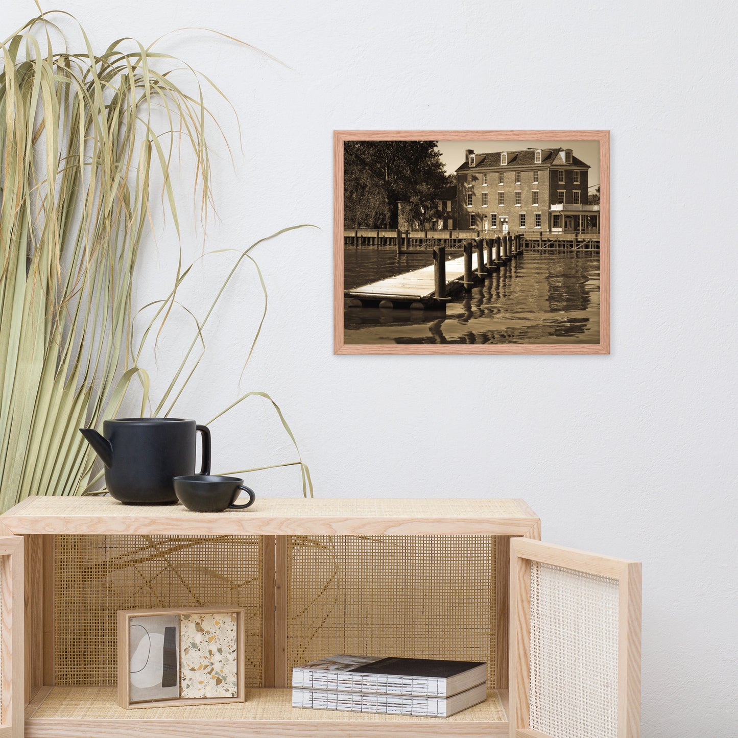 Delaware City Dock Coastal Landscape Framed Photo Wall Art Prints