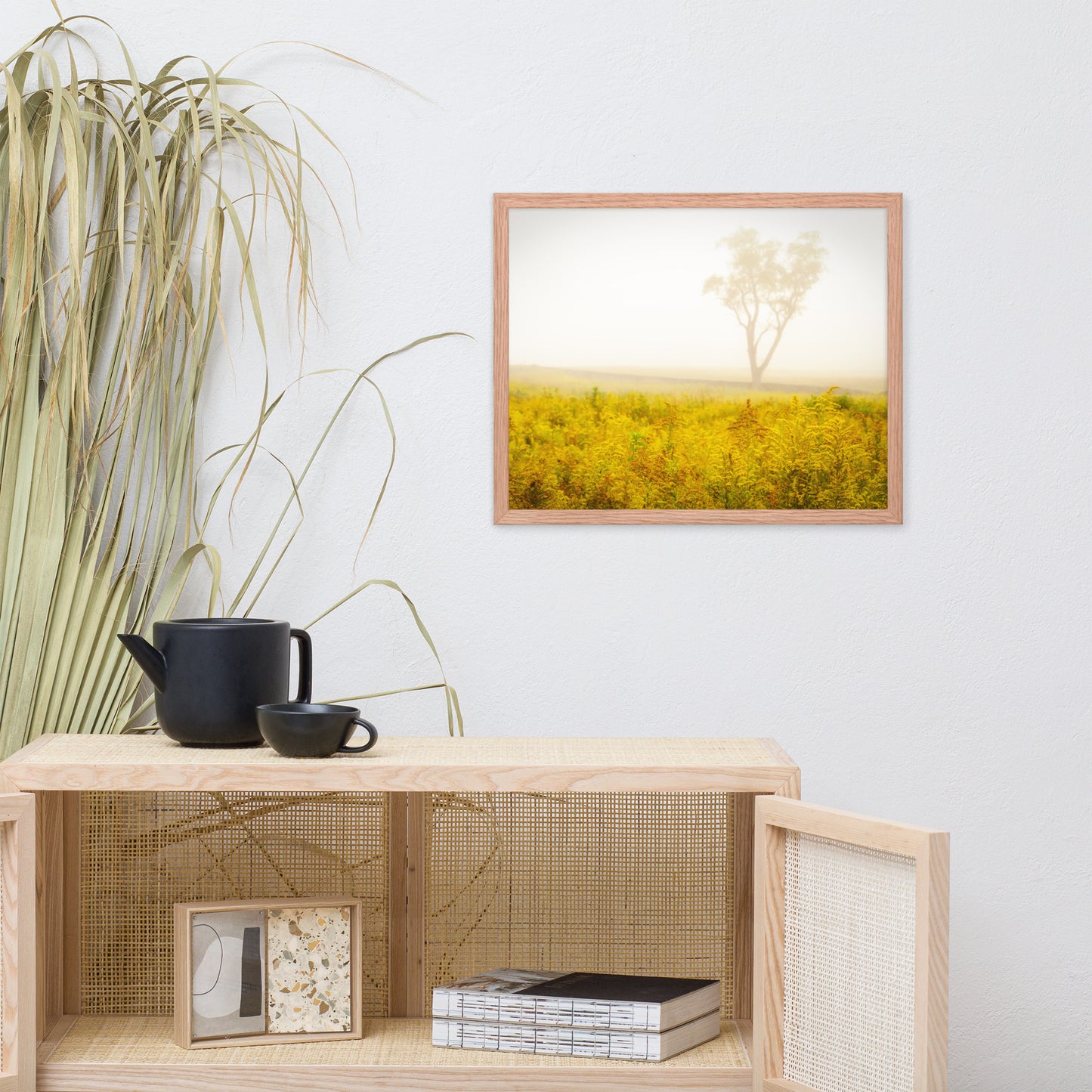 Dreams of Goldenrod and Fog Landscape Framed Photo Wall Art Prints