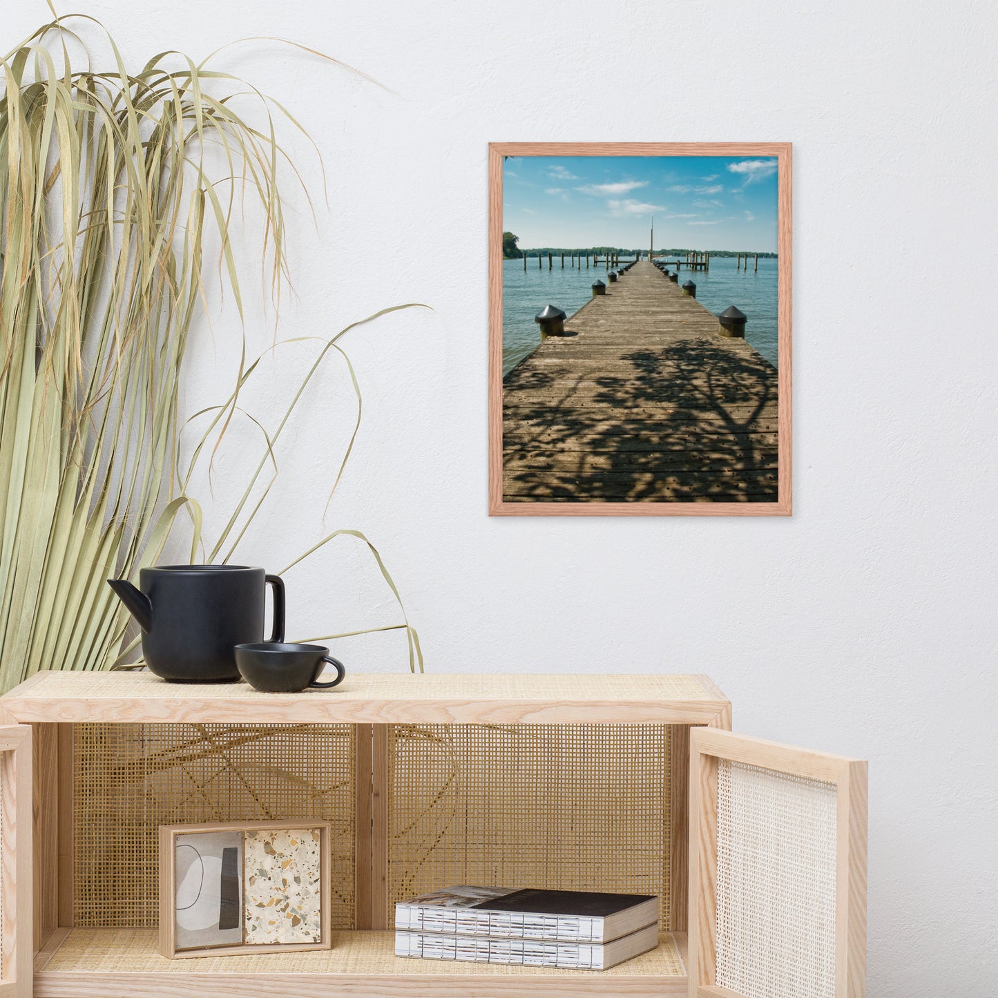 Endless Dock Coastal Landscape Framed Photo Wall Art Prints