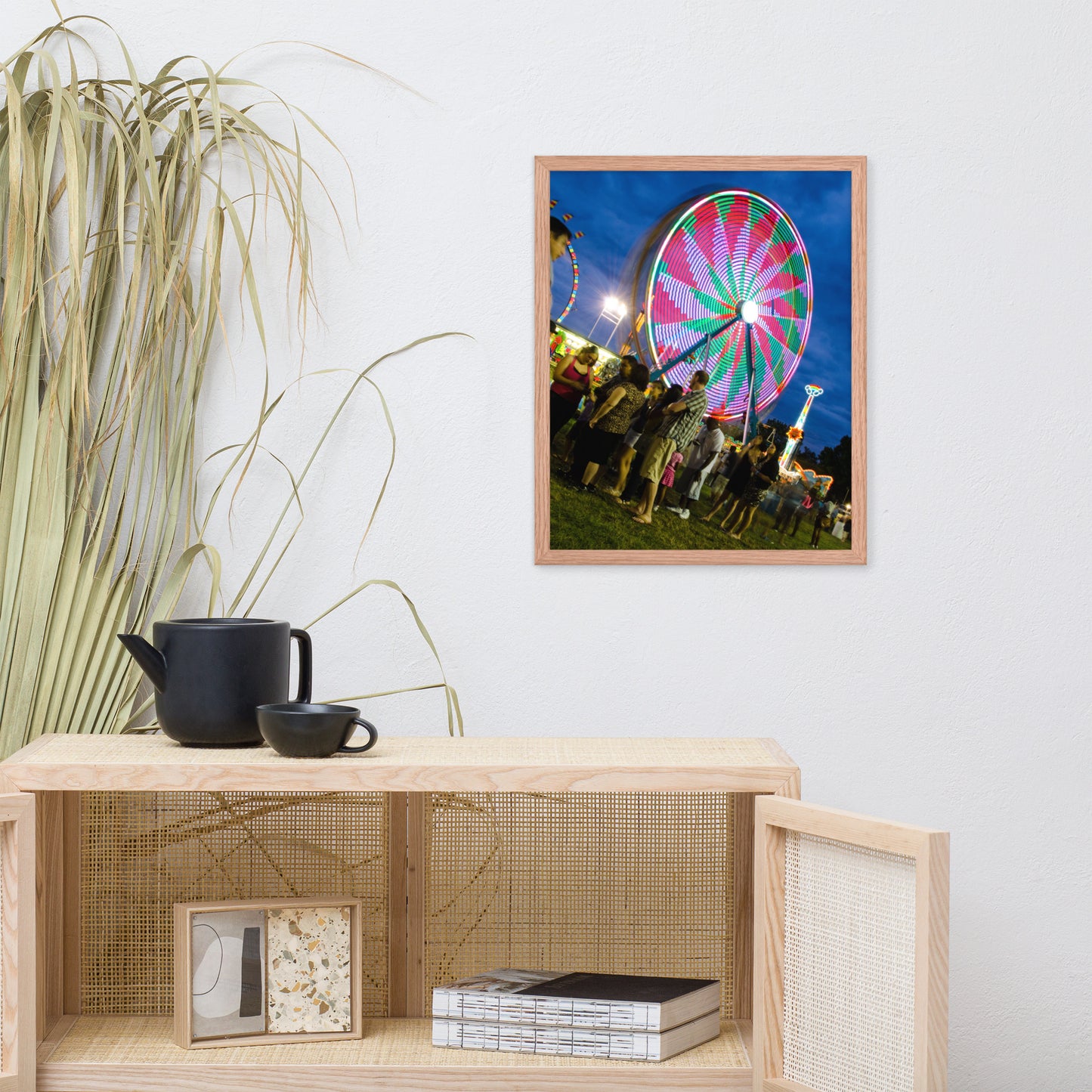 Ferris Wheel 1 Urban Landscape Photo Framed Wall Art Print