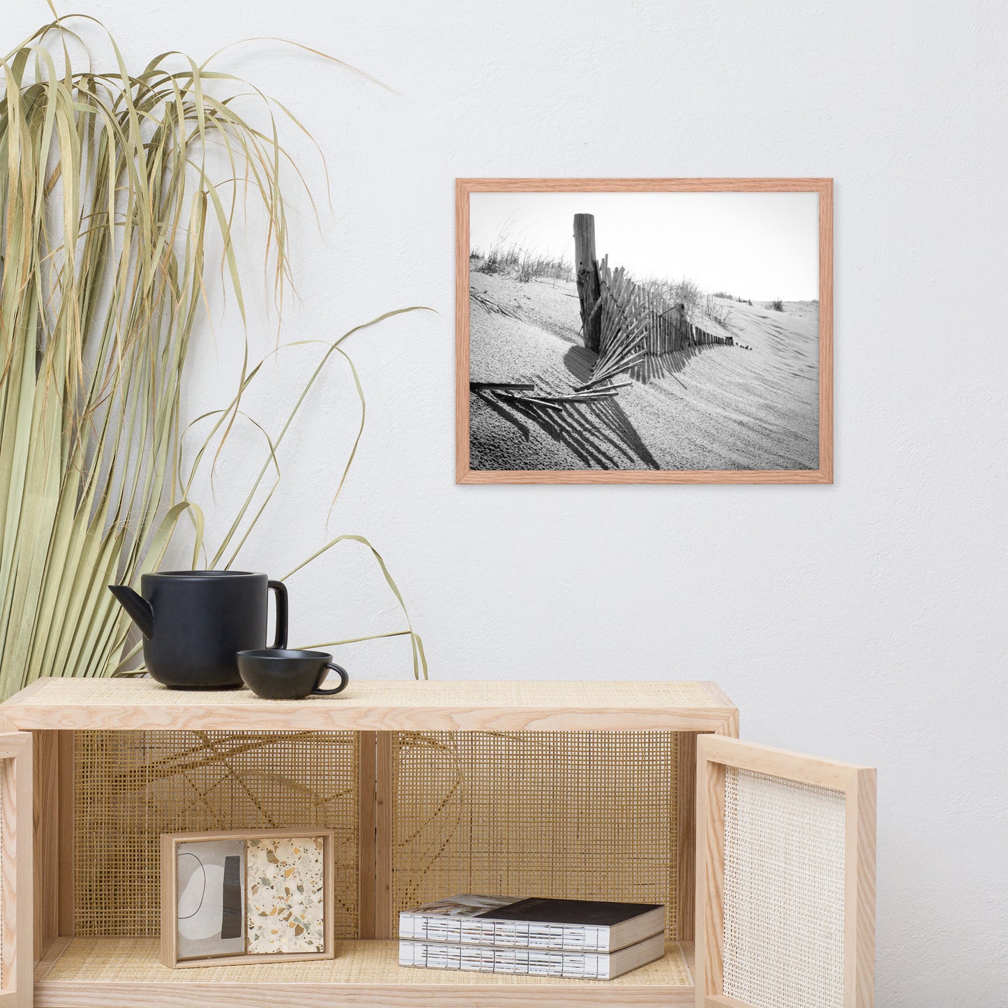 High Key Dunes Coastal Landscape Framed Photo Paper Wall Art Prints