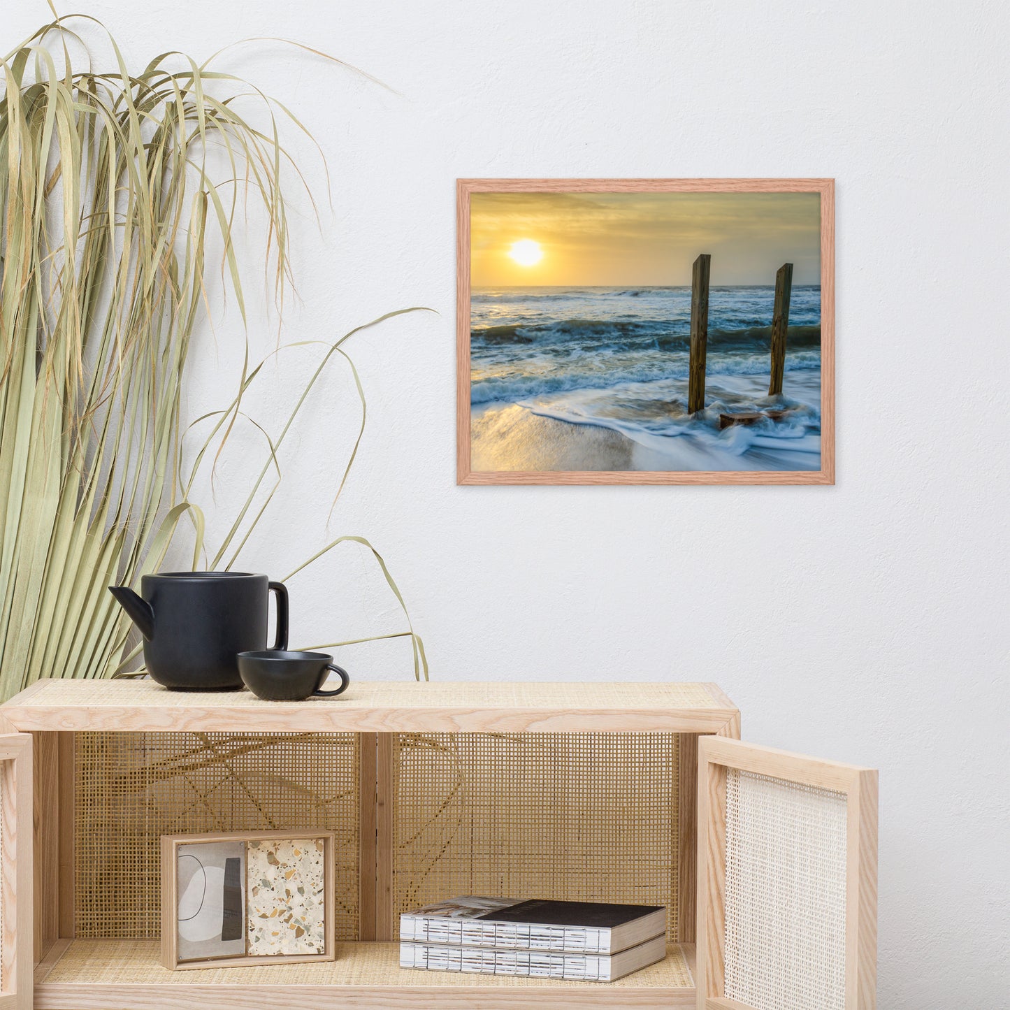 Kissed by the Sea Coastal Landscape Framed Photo Paper Wall Art Prints