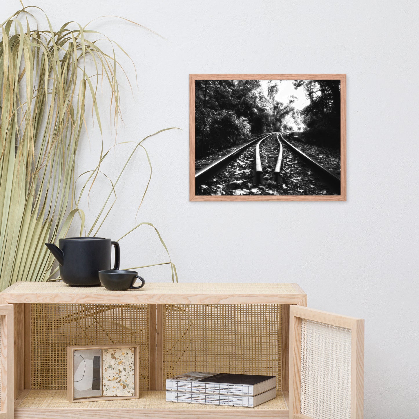 Lead Me into the Light in Black and White Framed Photo Paper Wall Art Prints