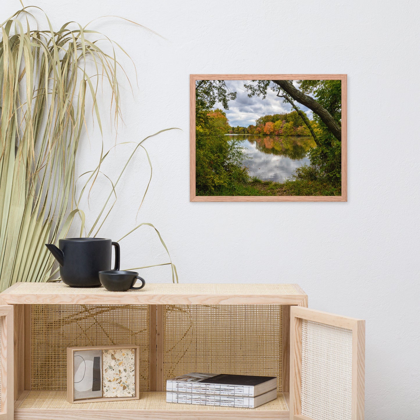 Lost In Autumn Color Landscape Framed Photo Paper Wall Art Prints