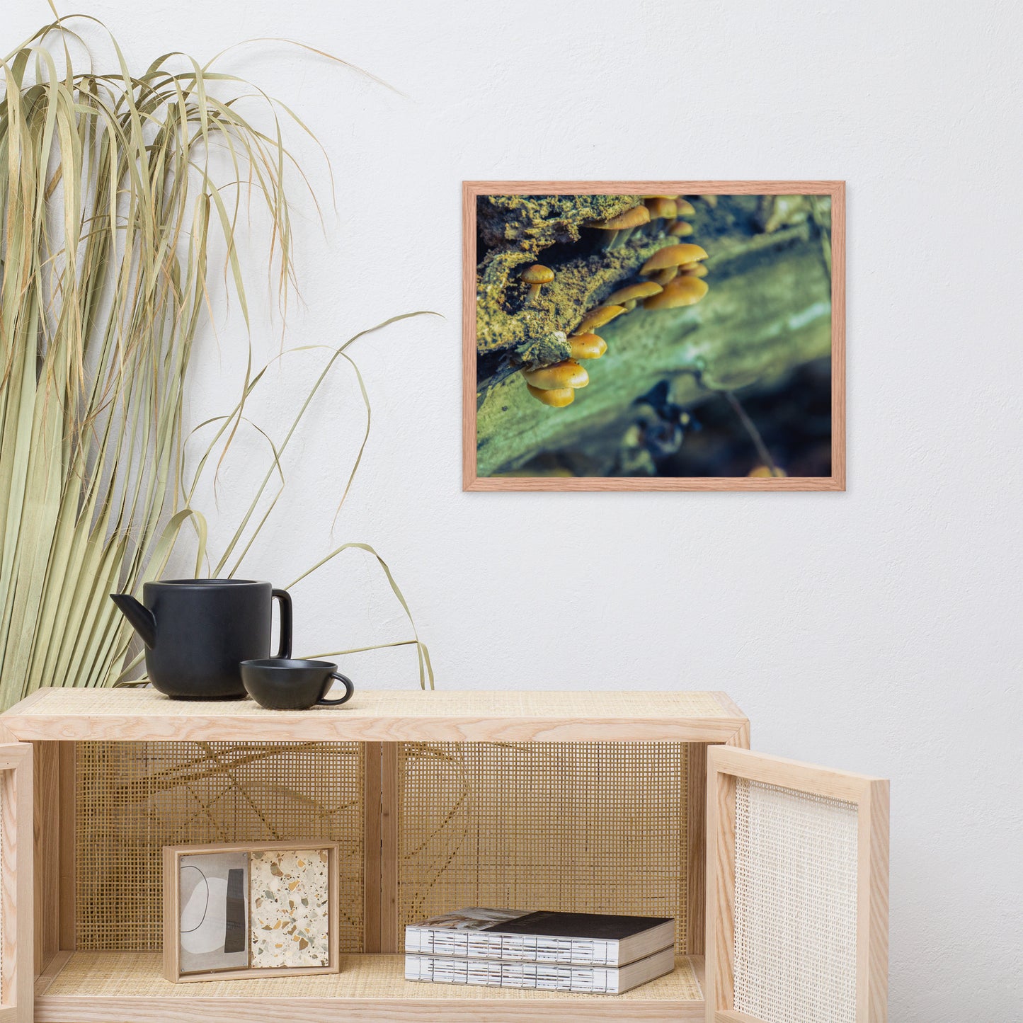 Large Botanical Wall Art: Aged Mushroom Botanical / Nature Photo Framed Wall Art Print - Artwork - Wall Decor - Home Decor