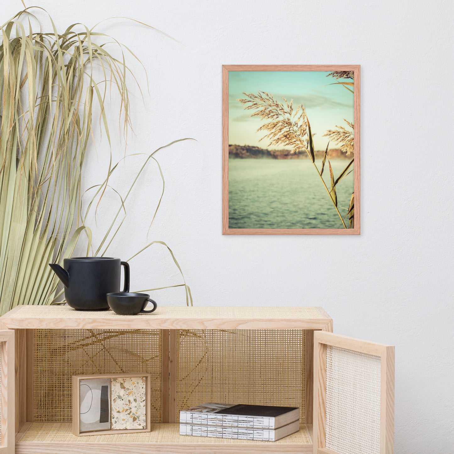 Golden Dreams Botanical Nature Photo Framed Wall Art Print