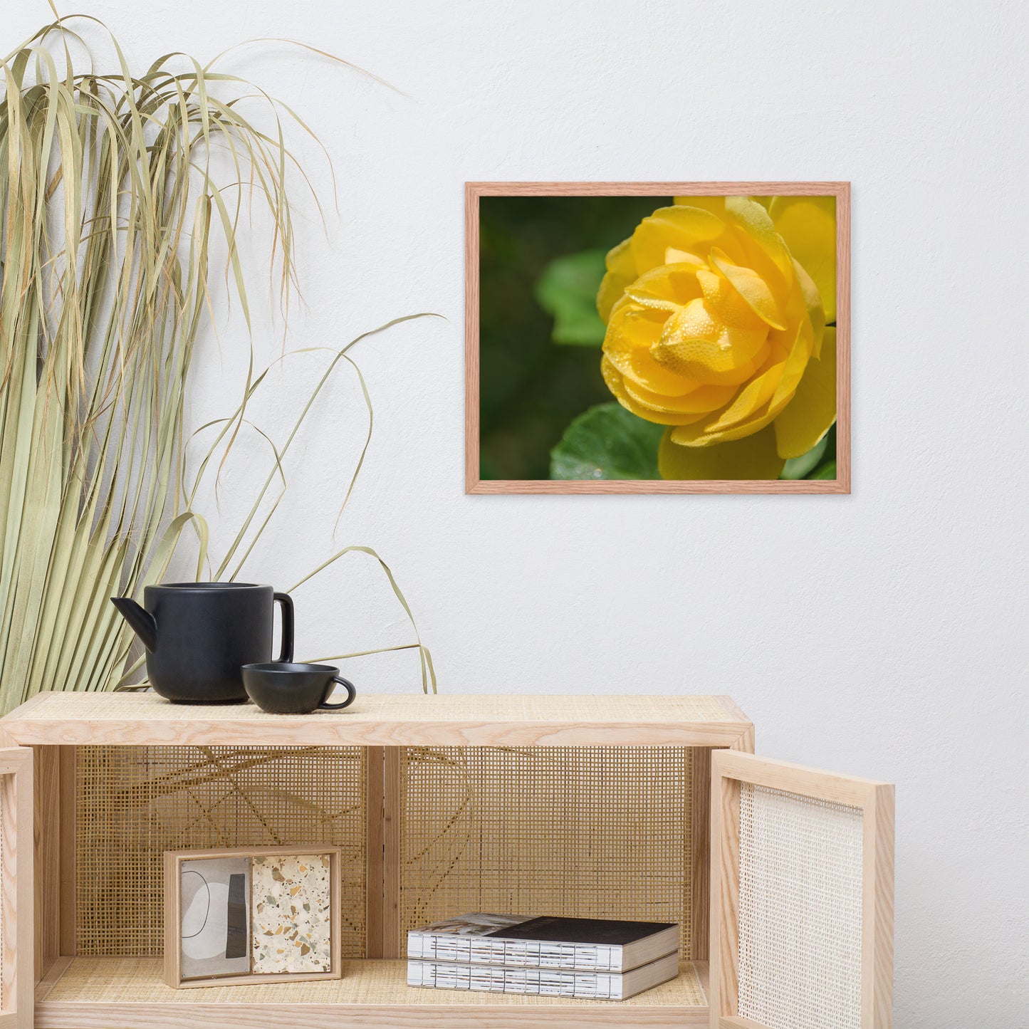 Friendship Rose Floral Nature Photo Framed Wall Art Print
