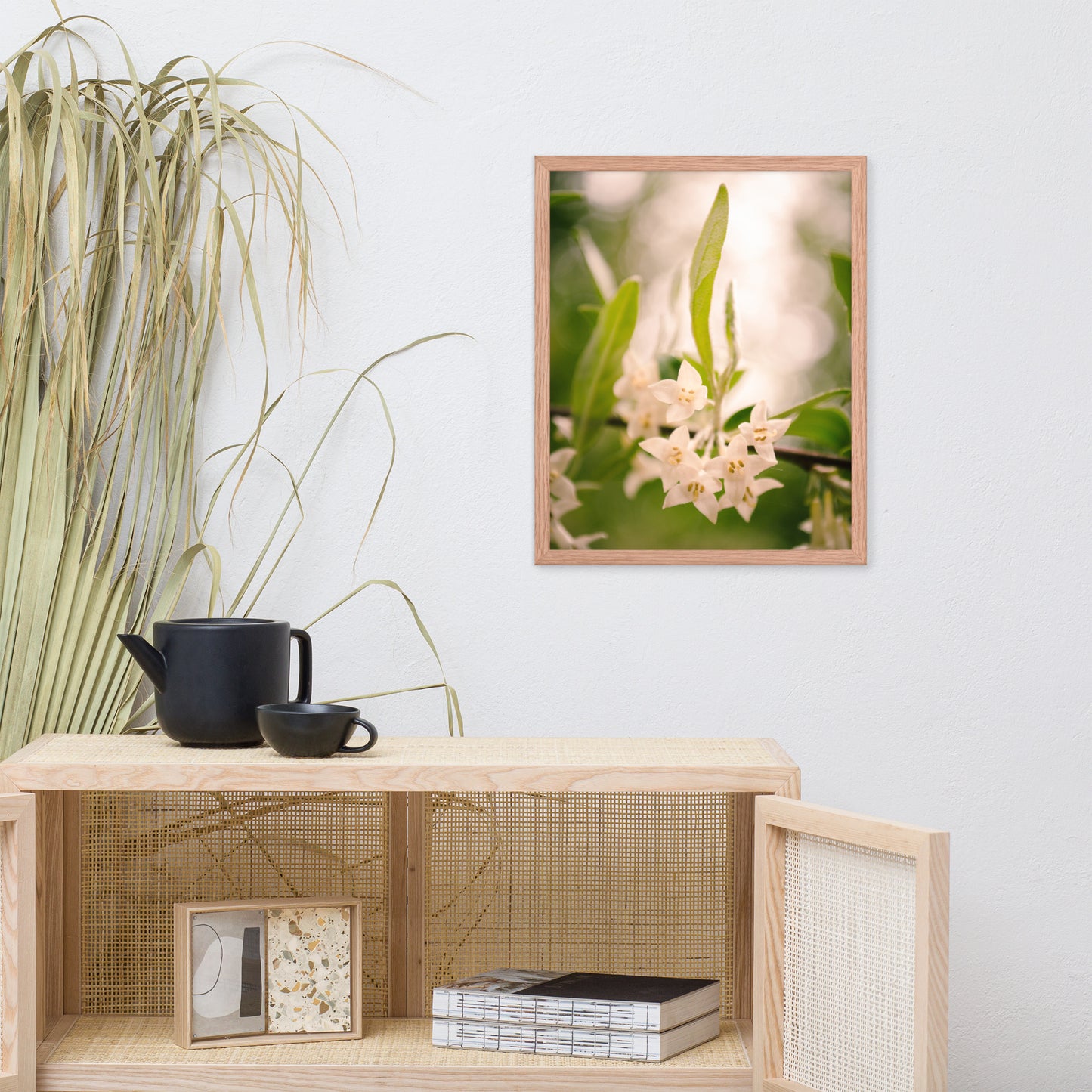 Floral Tranquility Flower Nature Photo Framed Wall Art Print