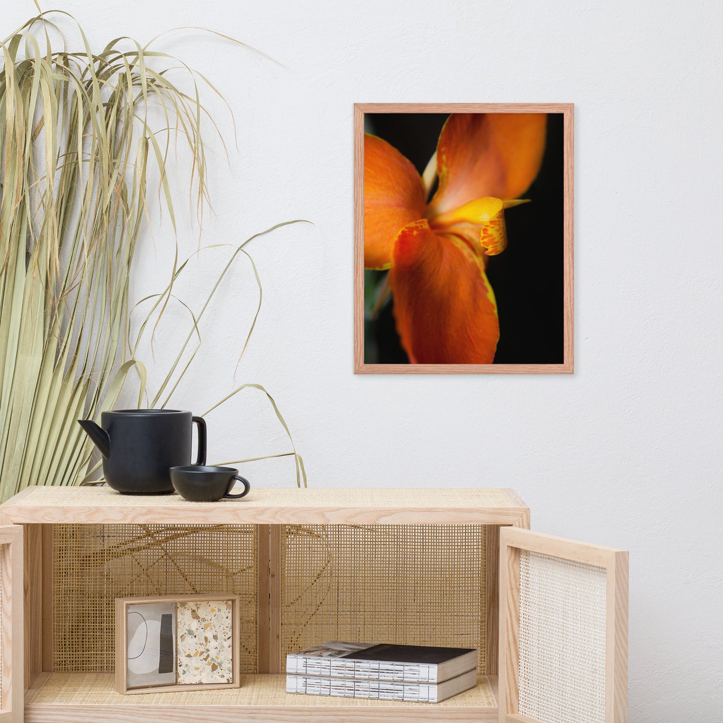 Orange Canna at Longwood Gardens Floral Nature Photo Framed Wall Art Print