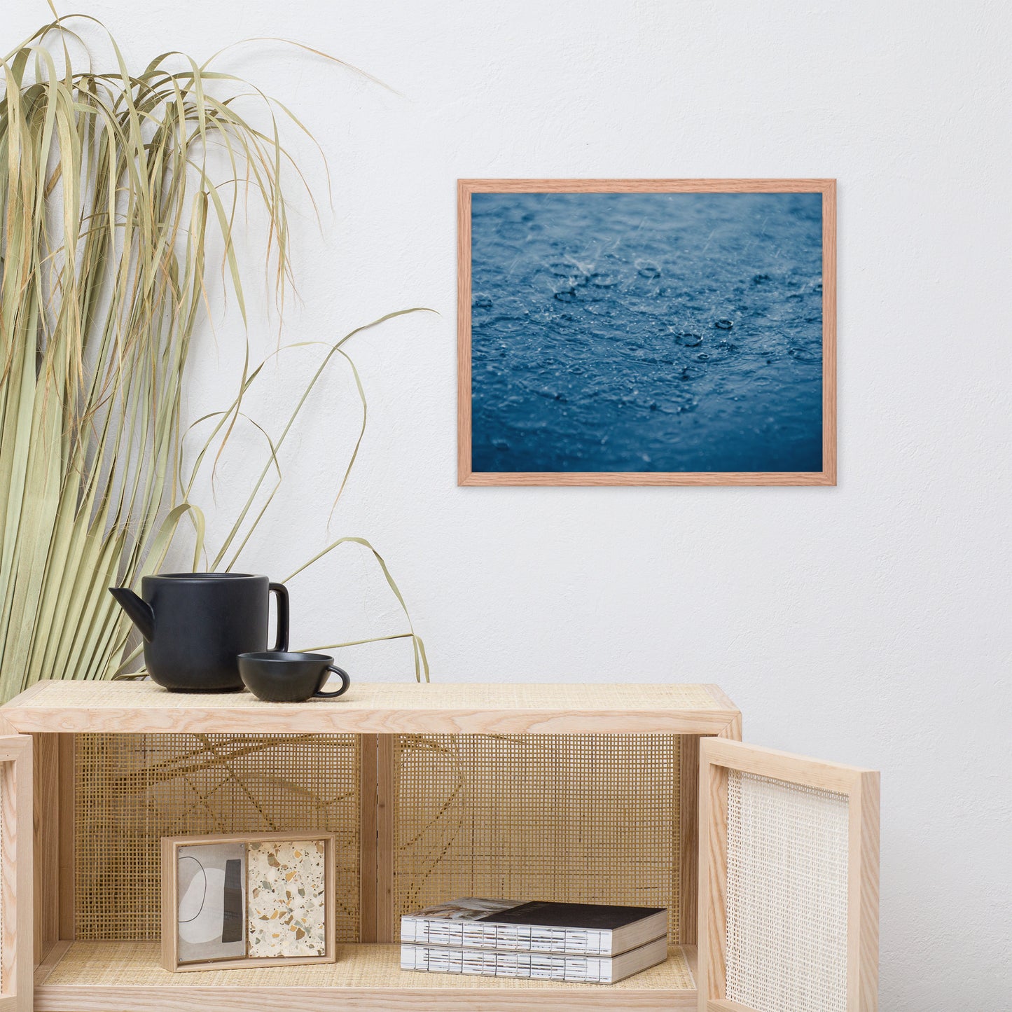 Let it Rain Nature Photo Framed Wall Art Print