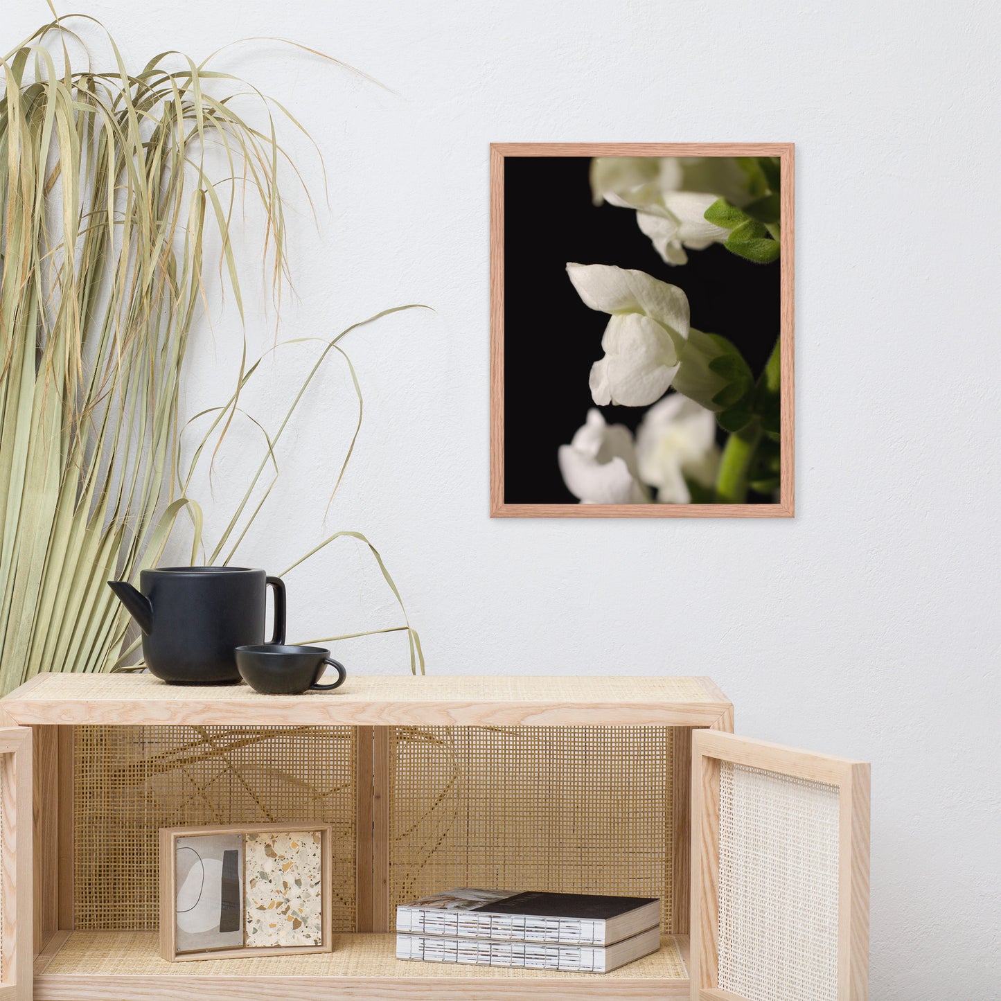 Single Snapdragon Bloom Floral Nature Photo Framed Wall Art Print