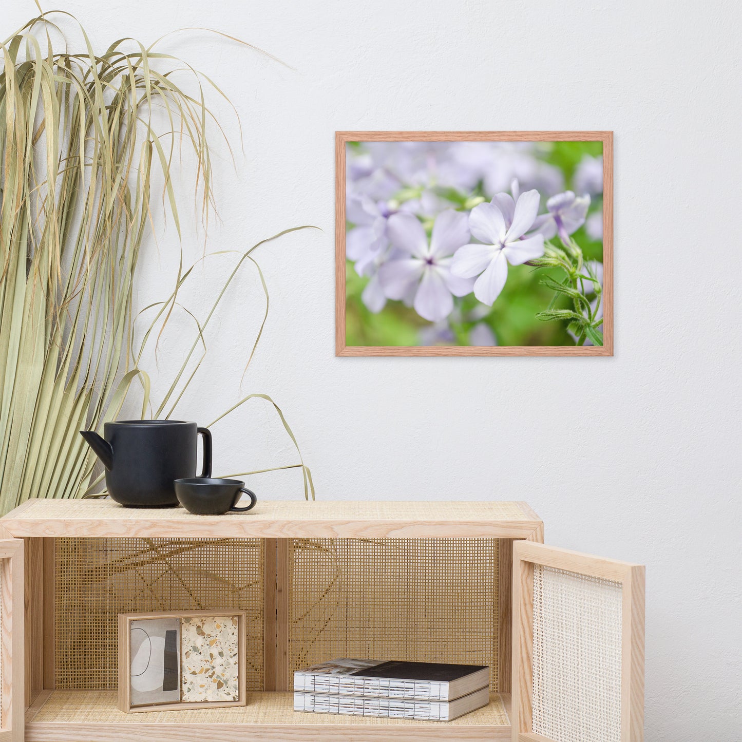 Soft Focus Phlox Carolina Floral Nature Photo Framed Wall Art Print