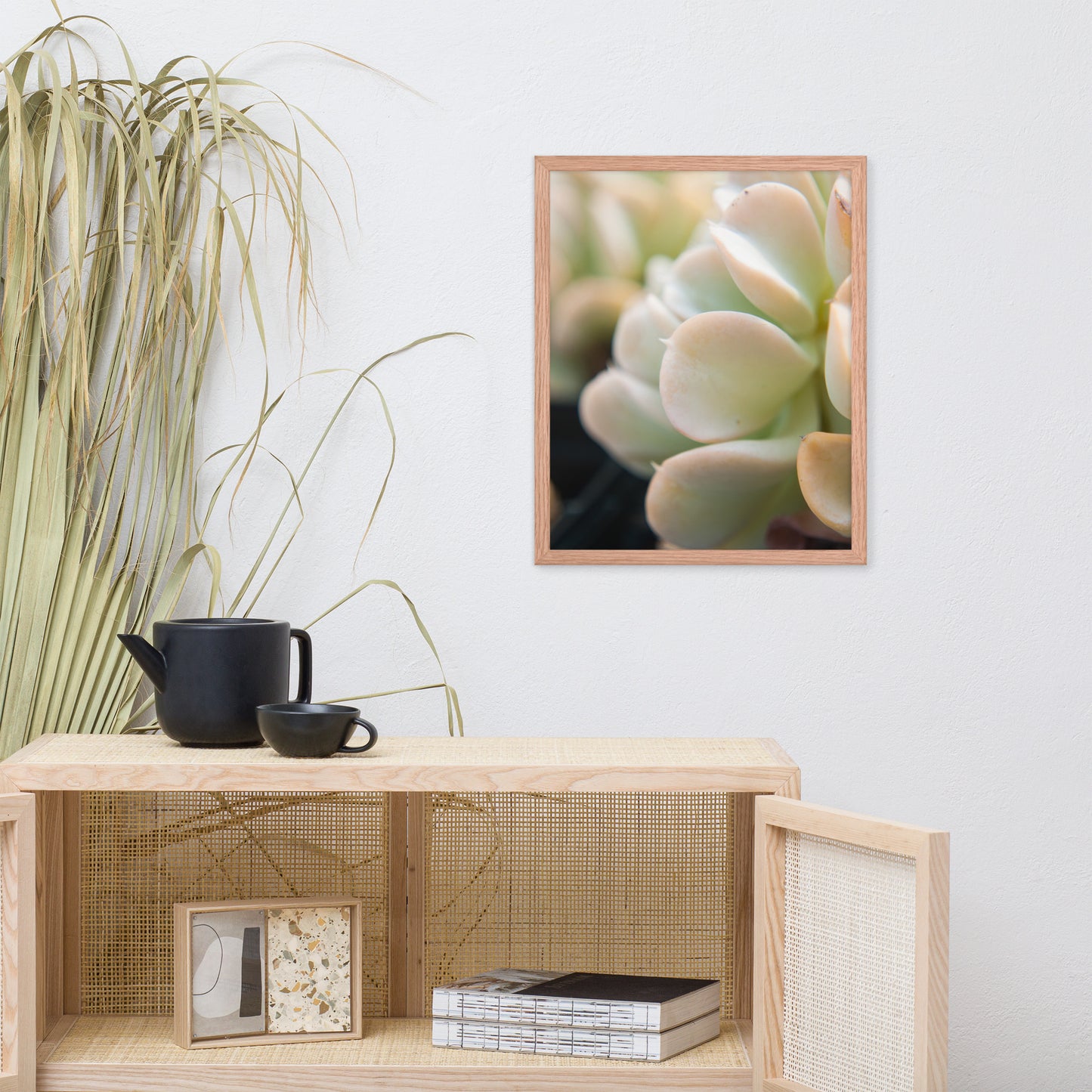 Succulent 4 Botanical Nature Photo Framed Wall Art Print