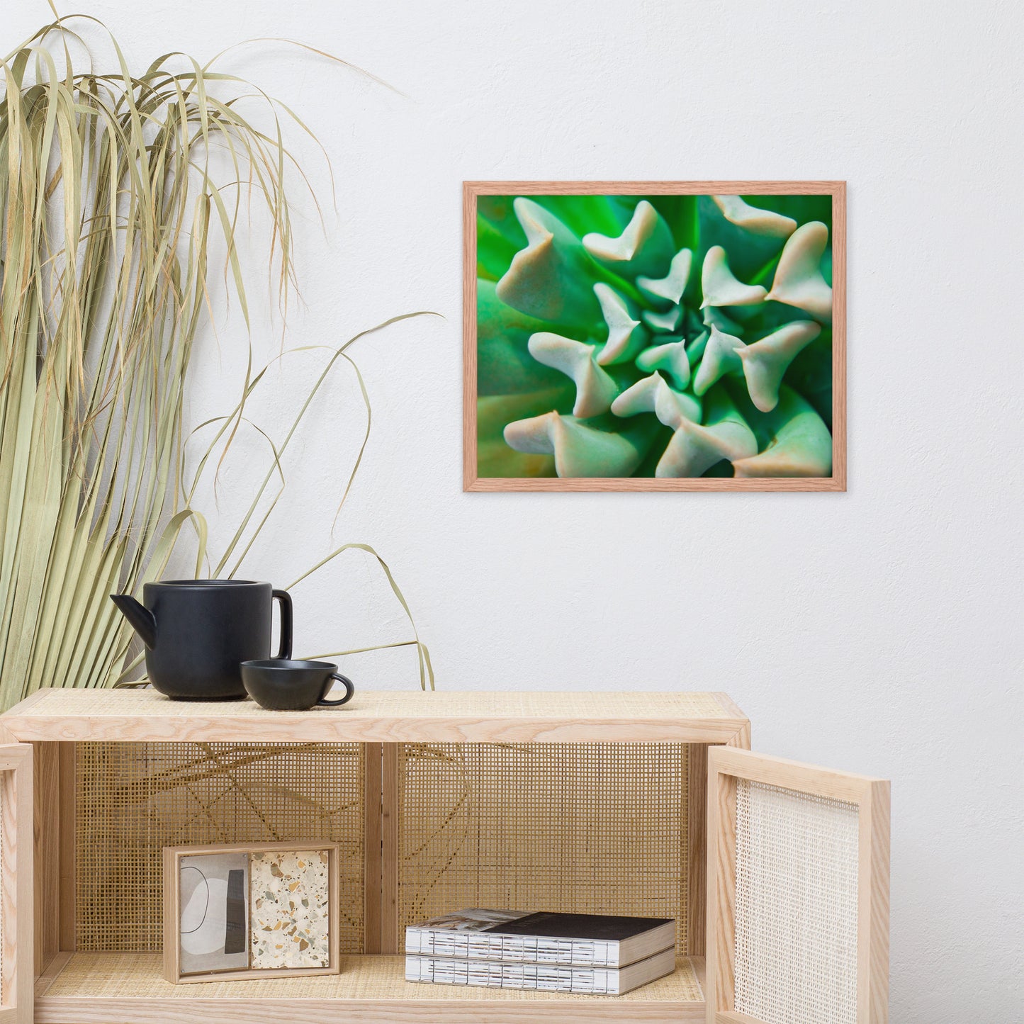 Succulent Botanical Nature Photo Framed Wall Art Print