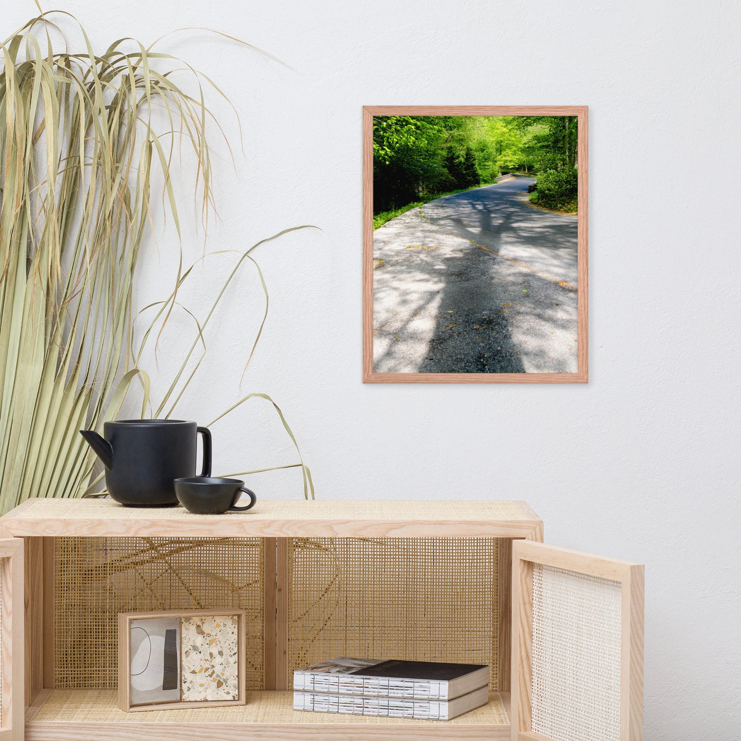 Summer Shadows Botanical Nature Photo Framed Wall Art Print