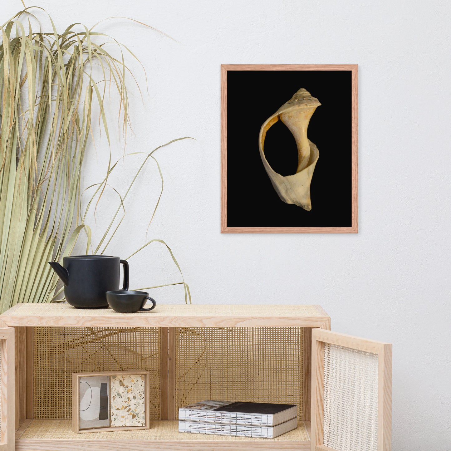 State of Erosion Image 2 Whelk Shell Coastal Nature Photo Framed Wall Art Print